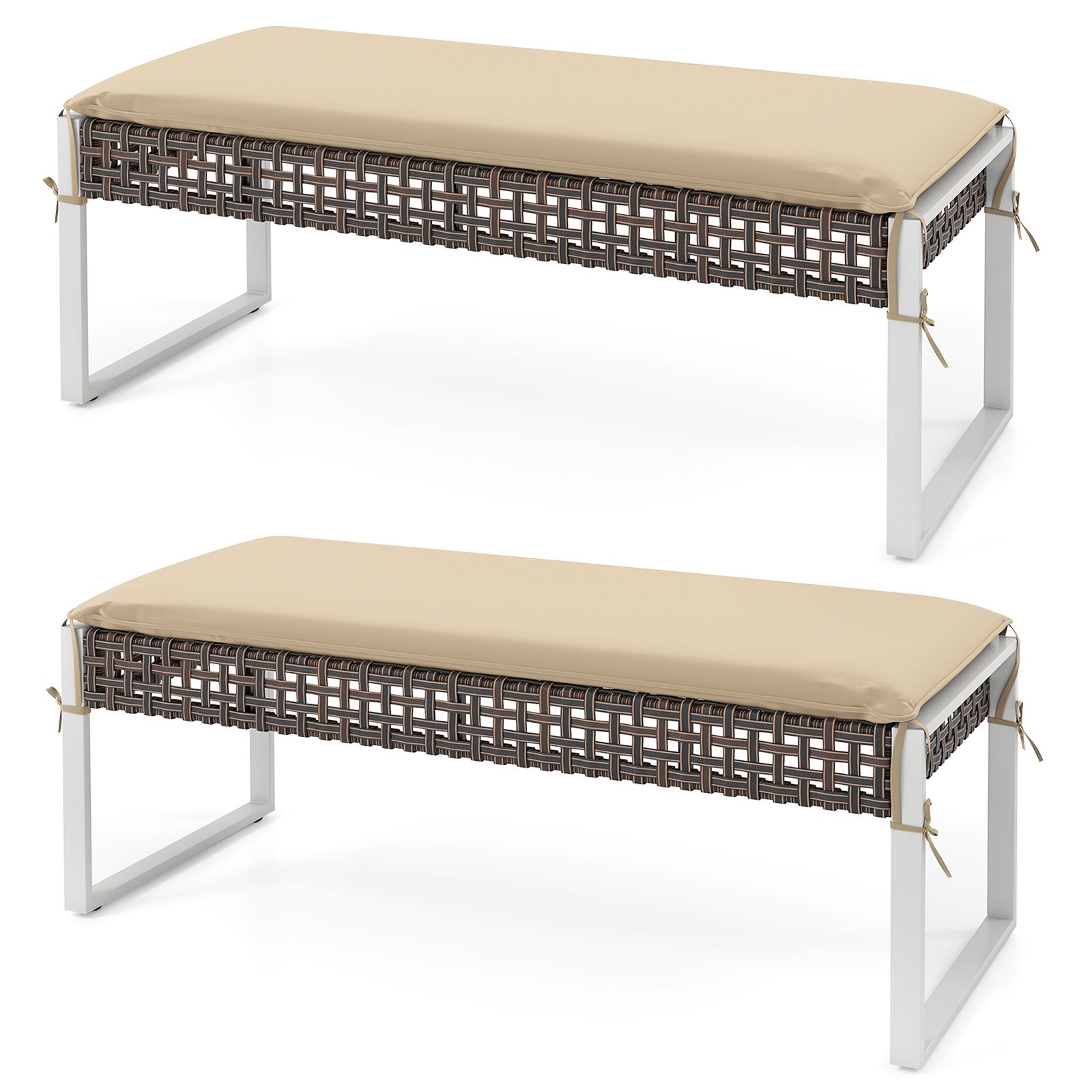Slickblue D-CO-2-NB70147WH Stools-Ottomans - View #6