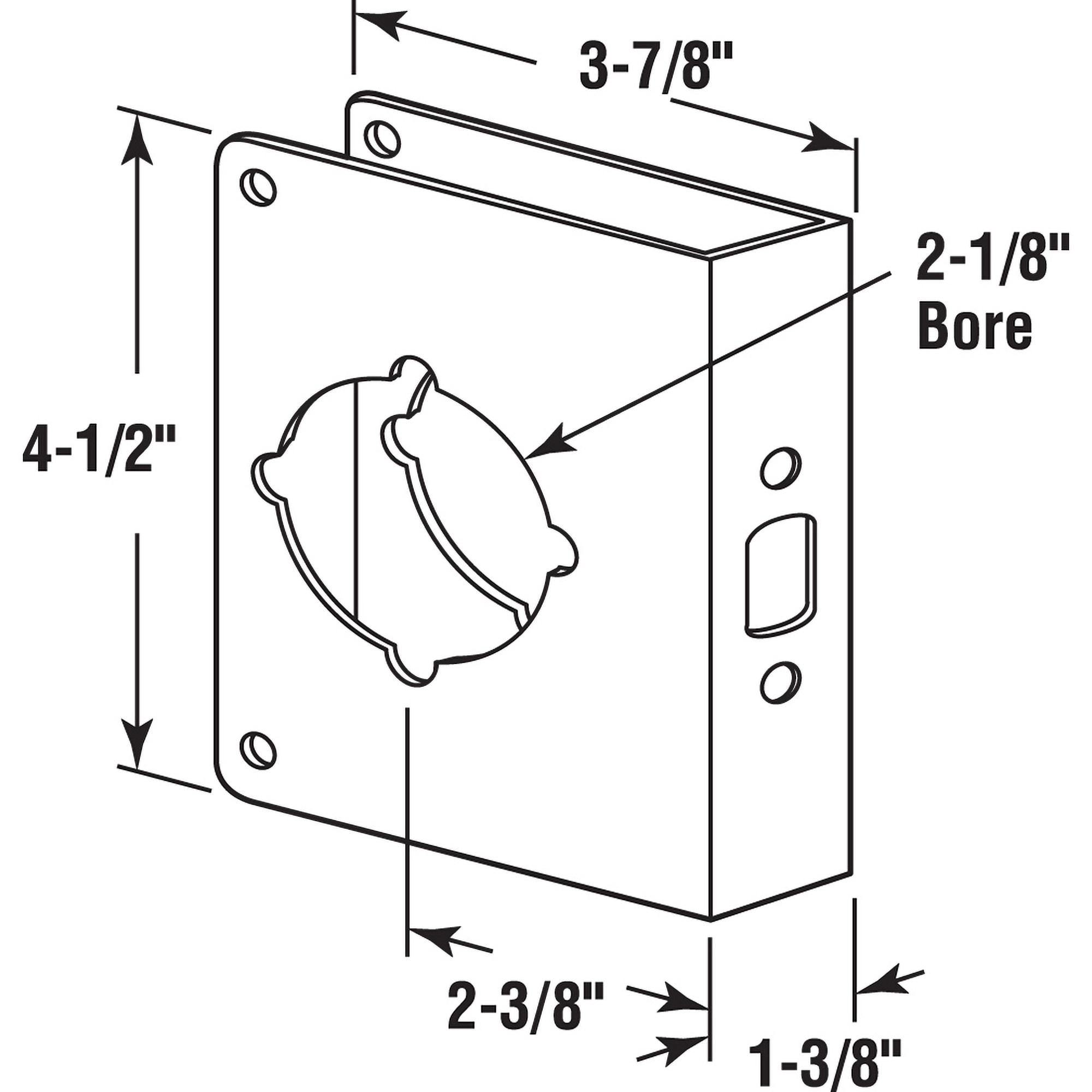 Gatehouse U 9589-L Entry-Door-Reinforcers - View #2
