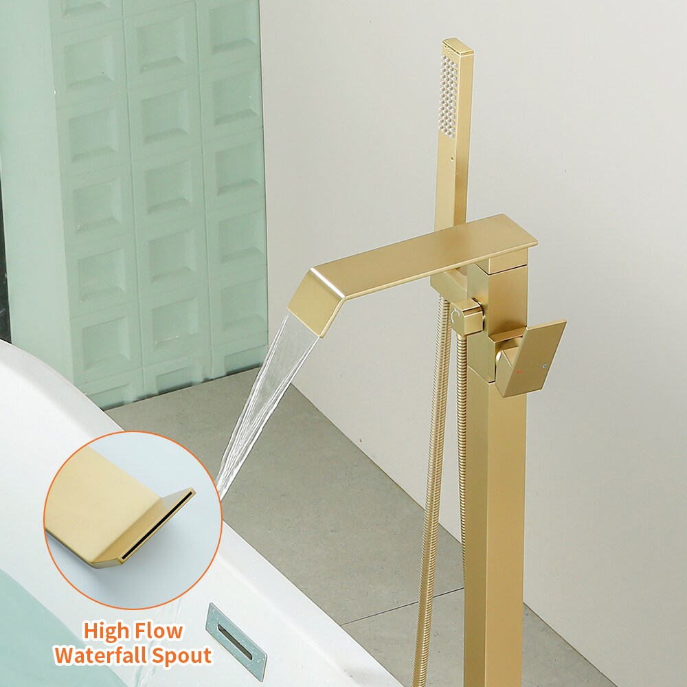WELLFOR WASP002MB Roman-Tub-Faucets - View #7