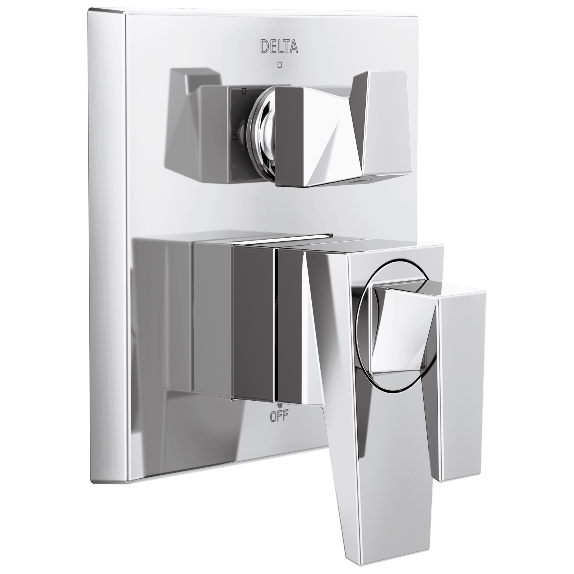 Delta T27843-PR Trillian Lumicoat Chrome 4.1875-Inches Universal Bathtub/Shower Diverter 0.5-Inches -ID