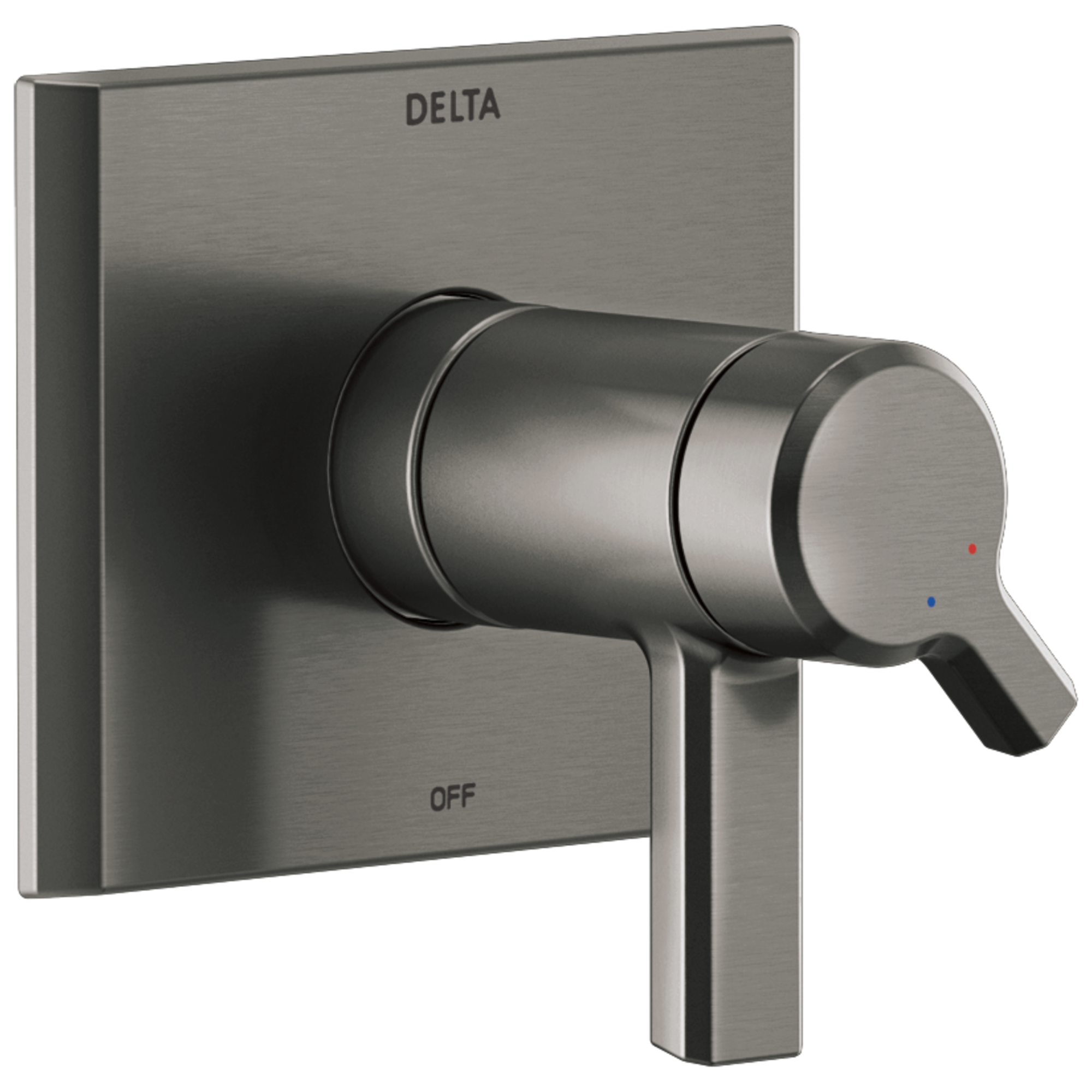 Delta T17T099-KS-PR Pivotal Lumicoat Black Stainless 2.75-Inches Universal Bathtub/Shower Diverter 0.5-Inches -ID