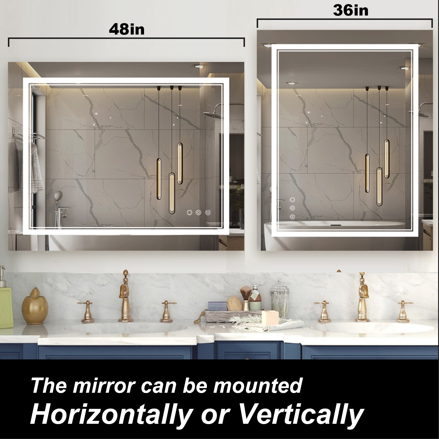 Maxax MXML01-129 Framed-Bath-Mirrors - View #3