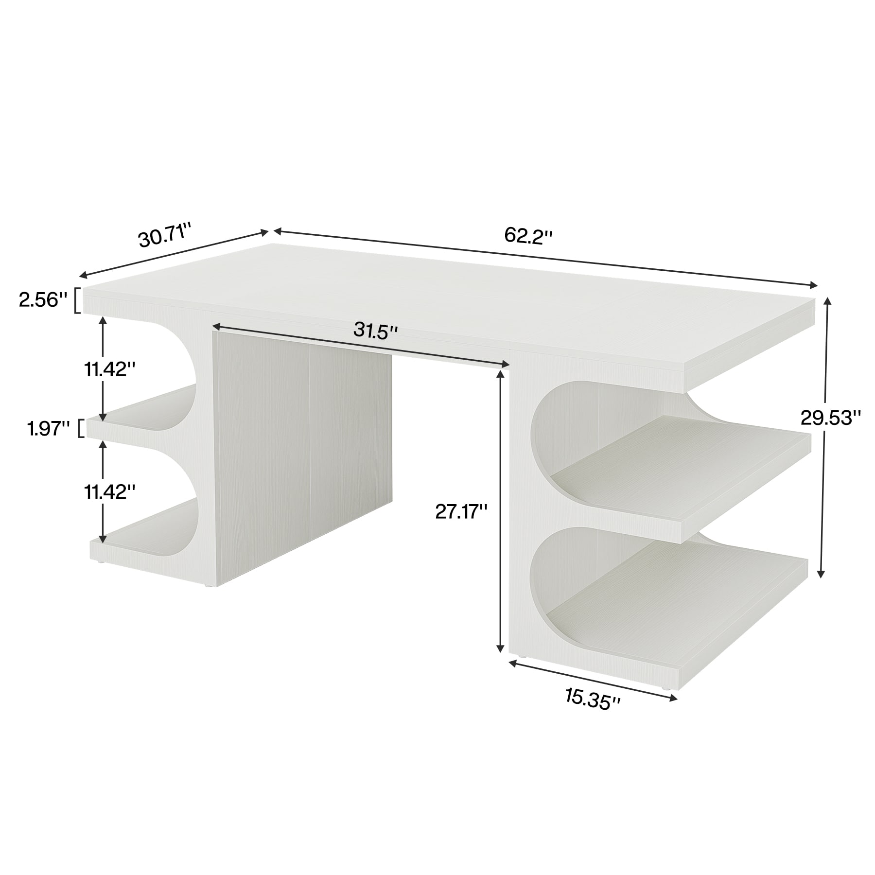 Fnova LWTJ-RY0091 Office-Tables - View #2