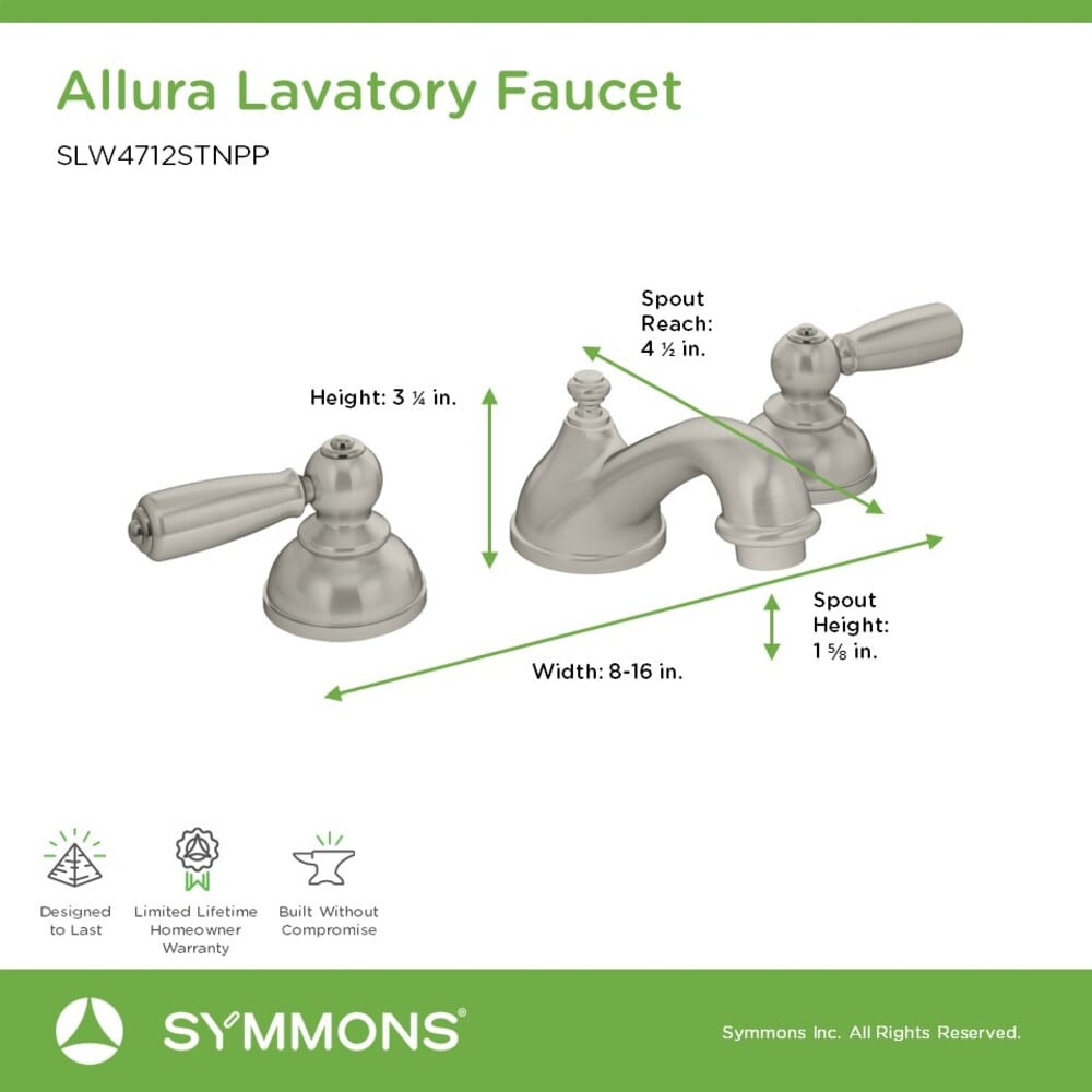 Symmons SLW4712STNPP Lavatory-Faucets - View #3