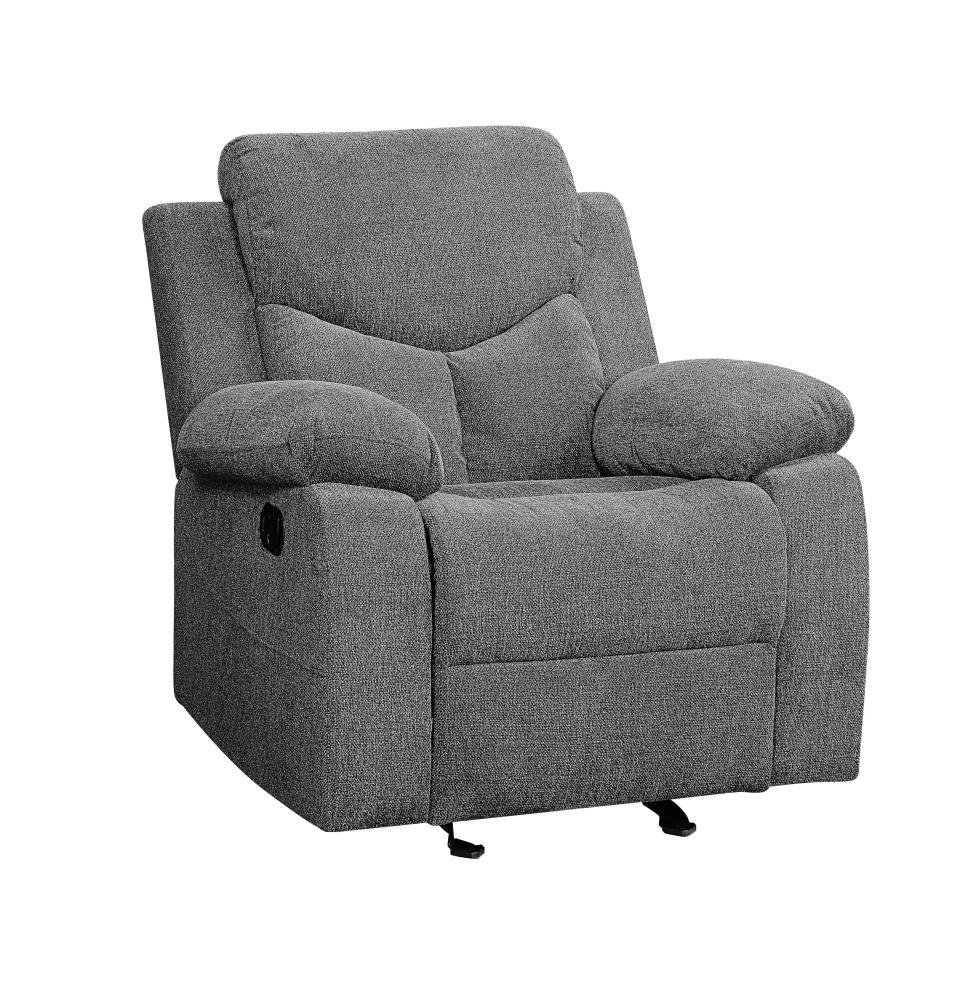 ACME FURNITURE Kalen Gray Chenille Recliner in the Recliners department ...