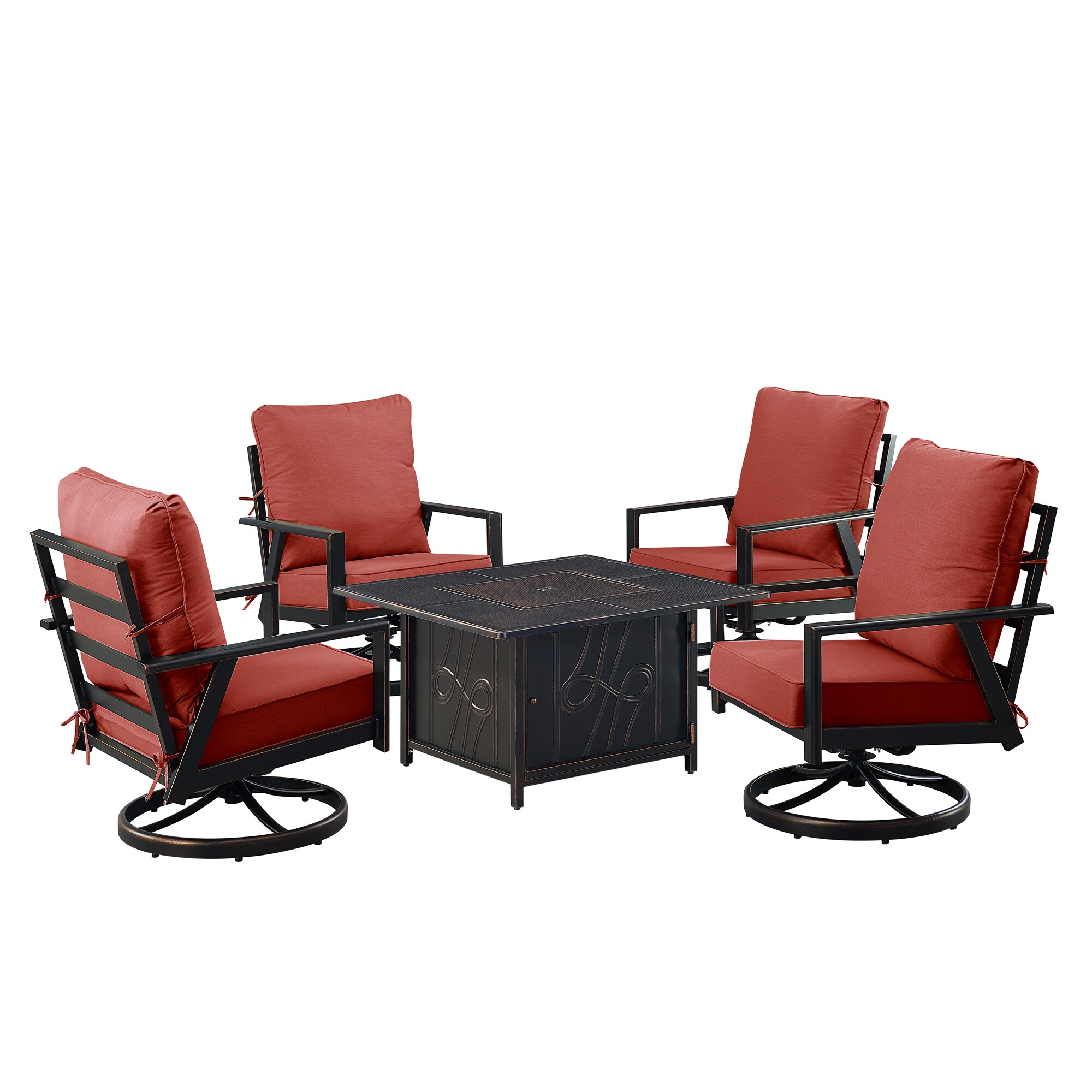Oakland Living LUX4CHREGISRDCUA Patio-Conversation-Sets - View #4