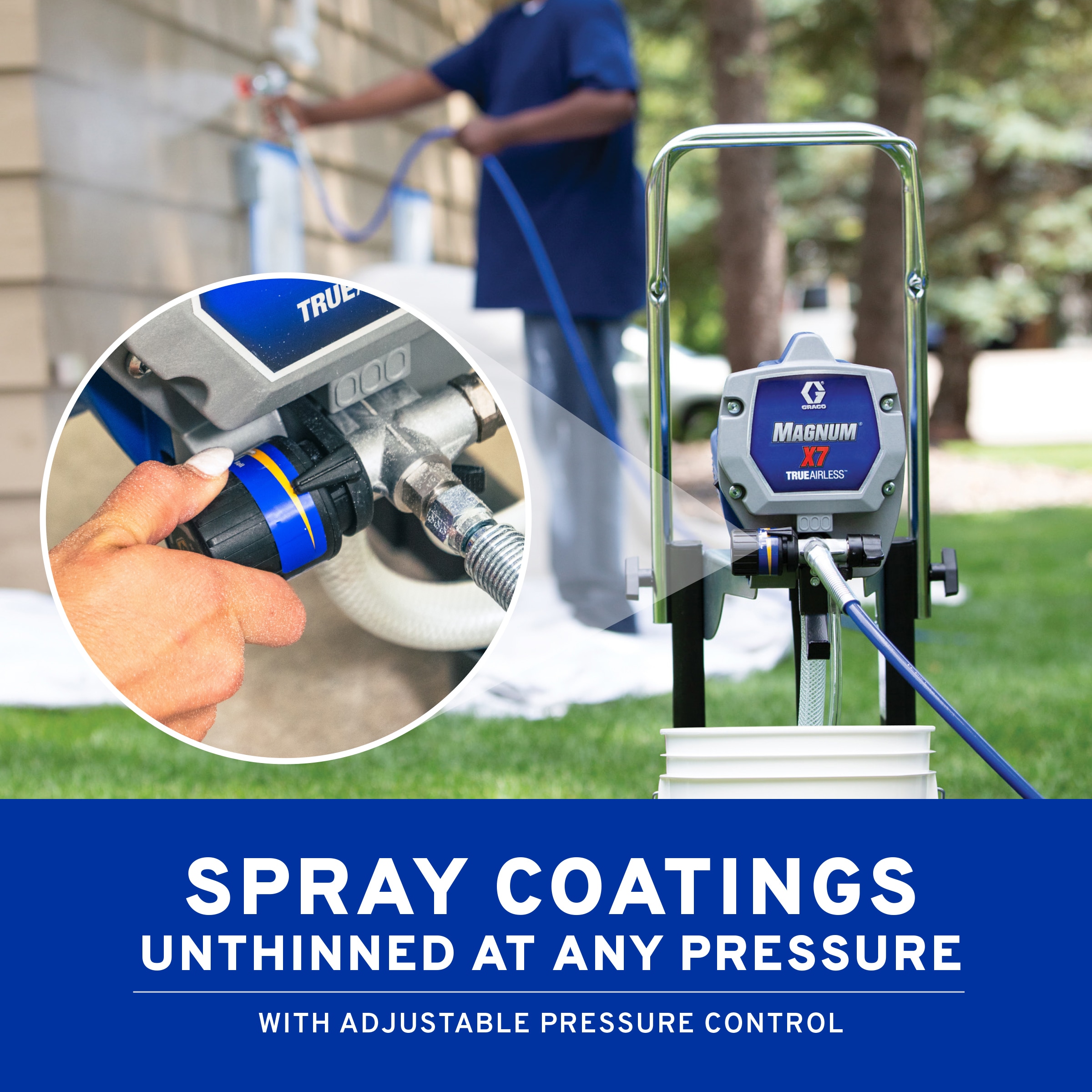 Graco Magnum X7 Electric Stationary Airless Paint Sprayer in the Airless  Paint Sprayers department at