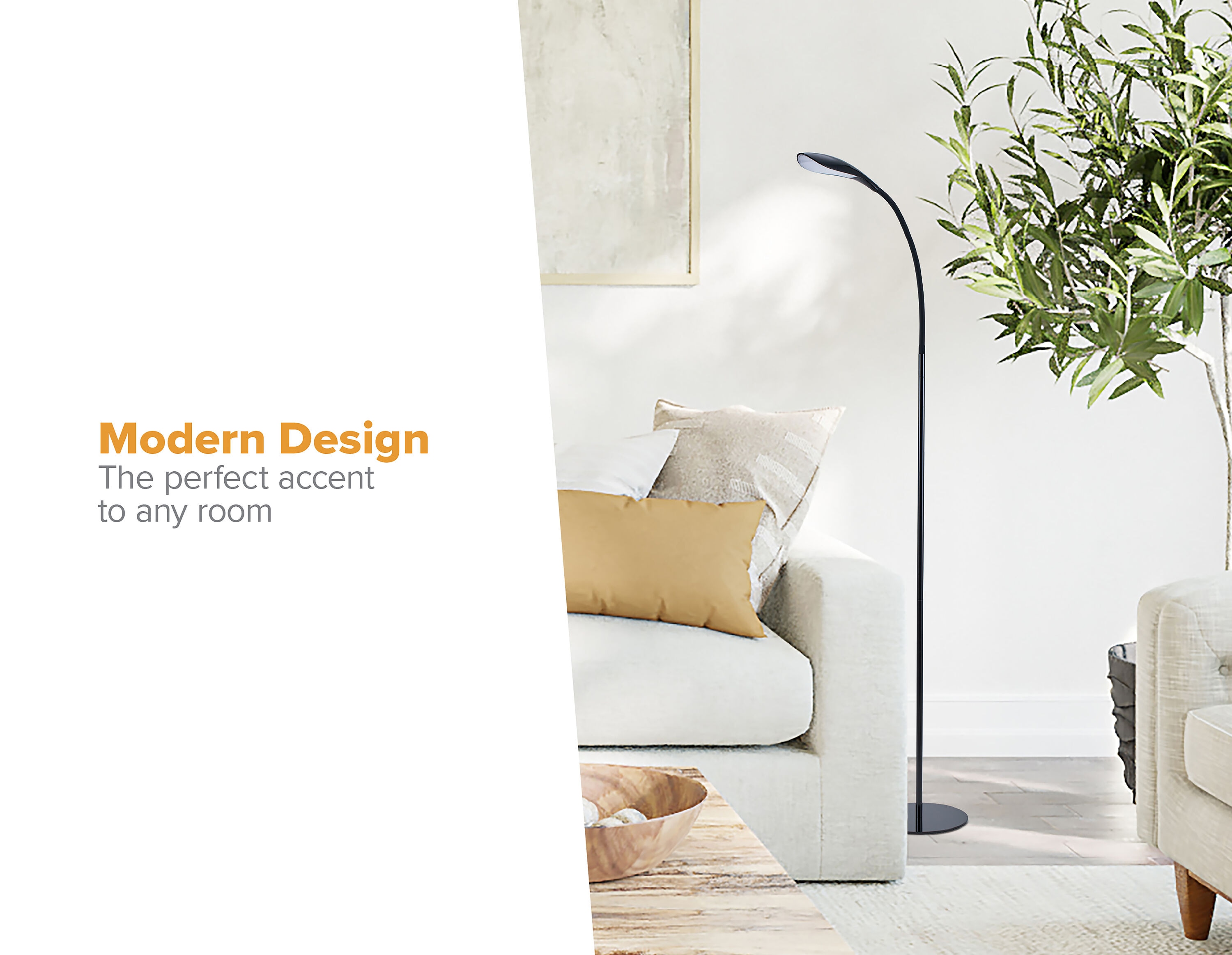 ArcFlex 79" Adjustable Black LED Floor Lamp