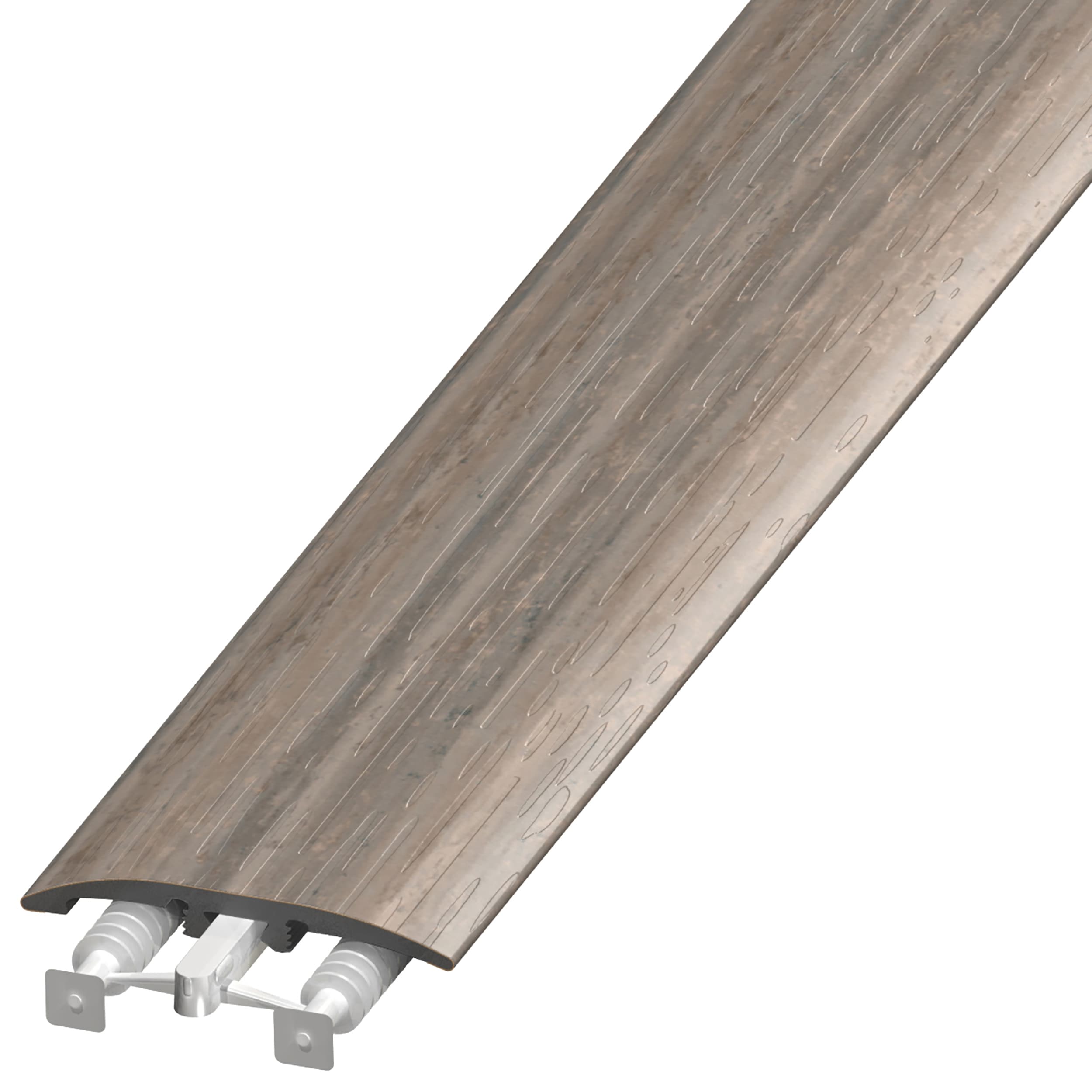 Versatrim SLT-106915-P32 Marmoleum Marmoleum in color Trace of Nature Prefinished 0.25-in T x 2-in W x 94-in L PVC 3-in-1 T-moulding/Reducer/Endcap