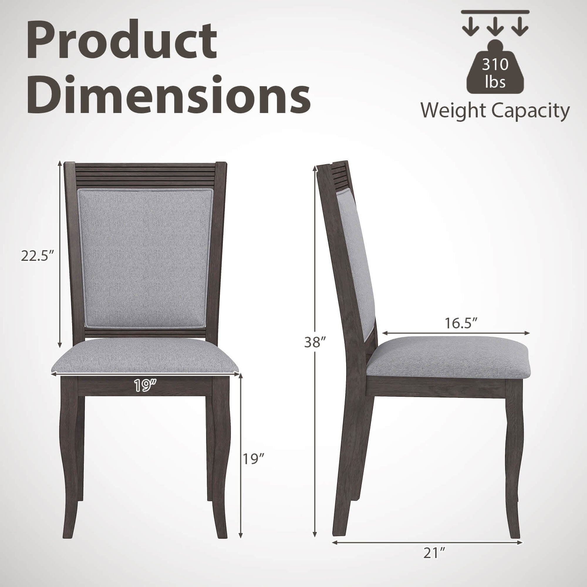 Costway HCST04793 Dining-Chairs - View #2