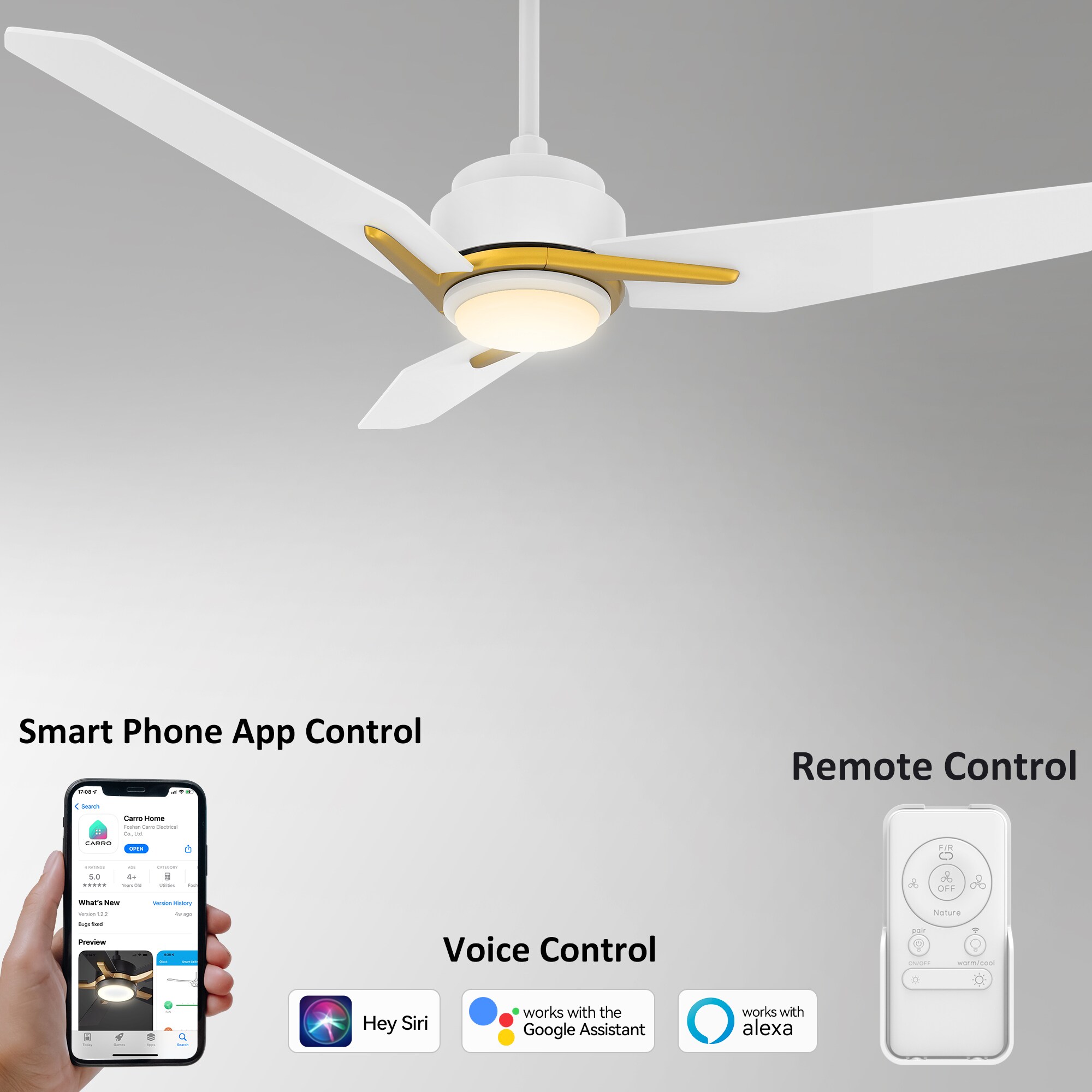 CARRO USA LS483J3-L11-W1-1G Ceiling-Fans - View #2