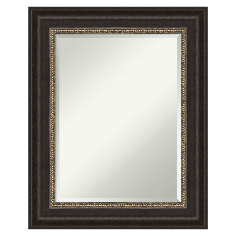 Amanti Art DSW4960860 Paragon 25-in x 31-in Framed Rectangle Bathroom Vanity Mirror ( Bronze,Brown,Champagne )
