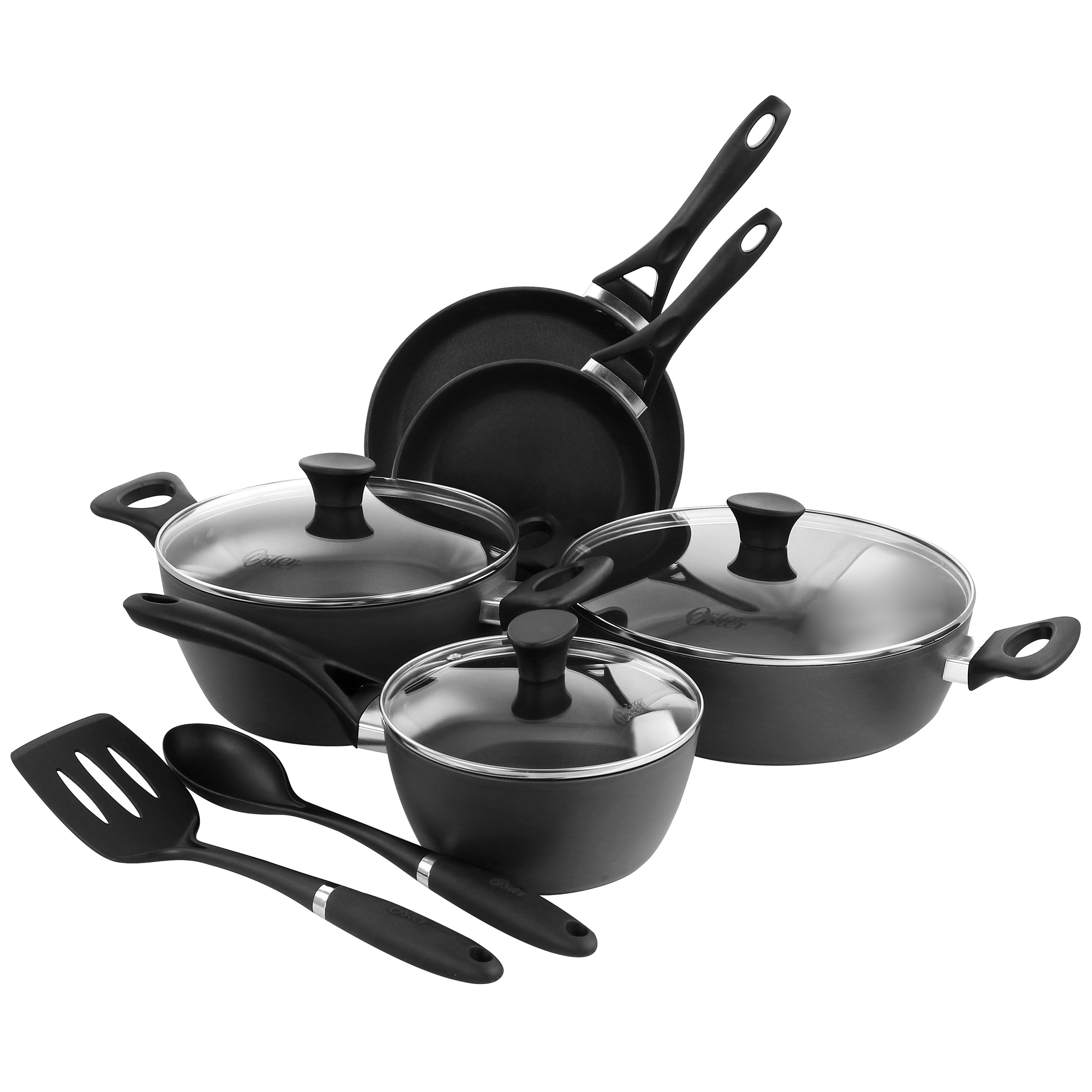 Oster 8-Piece Corbett 13.6-in Aluminum Cookware Set with Lid(s