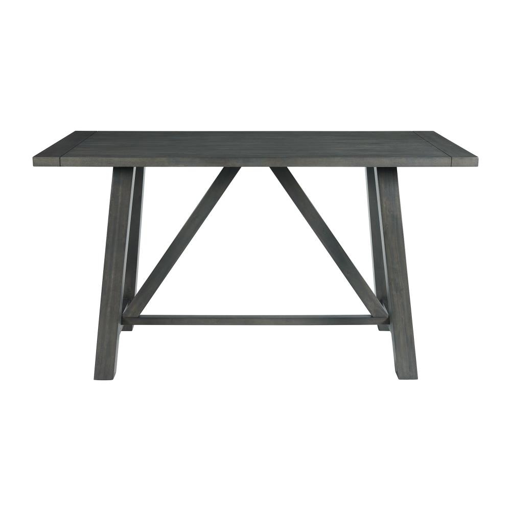 Rustic Gray 6PC Counter Height Farmhouse Dining Set with Bench