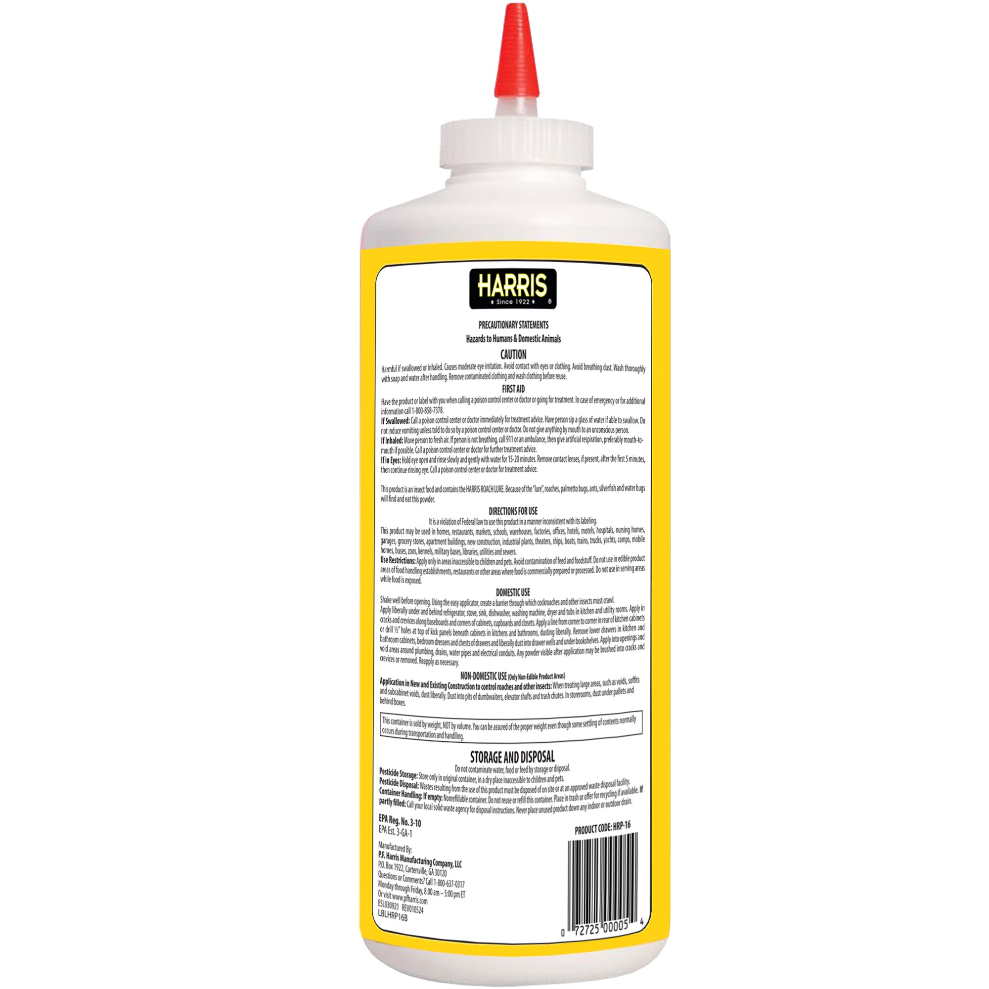 Harris HRP-16 pesticides - View #7