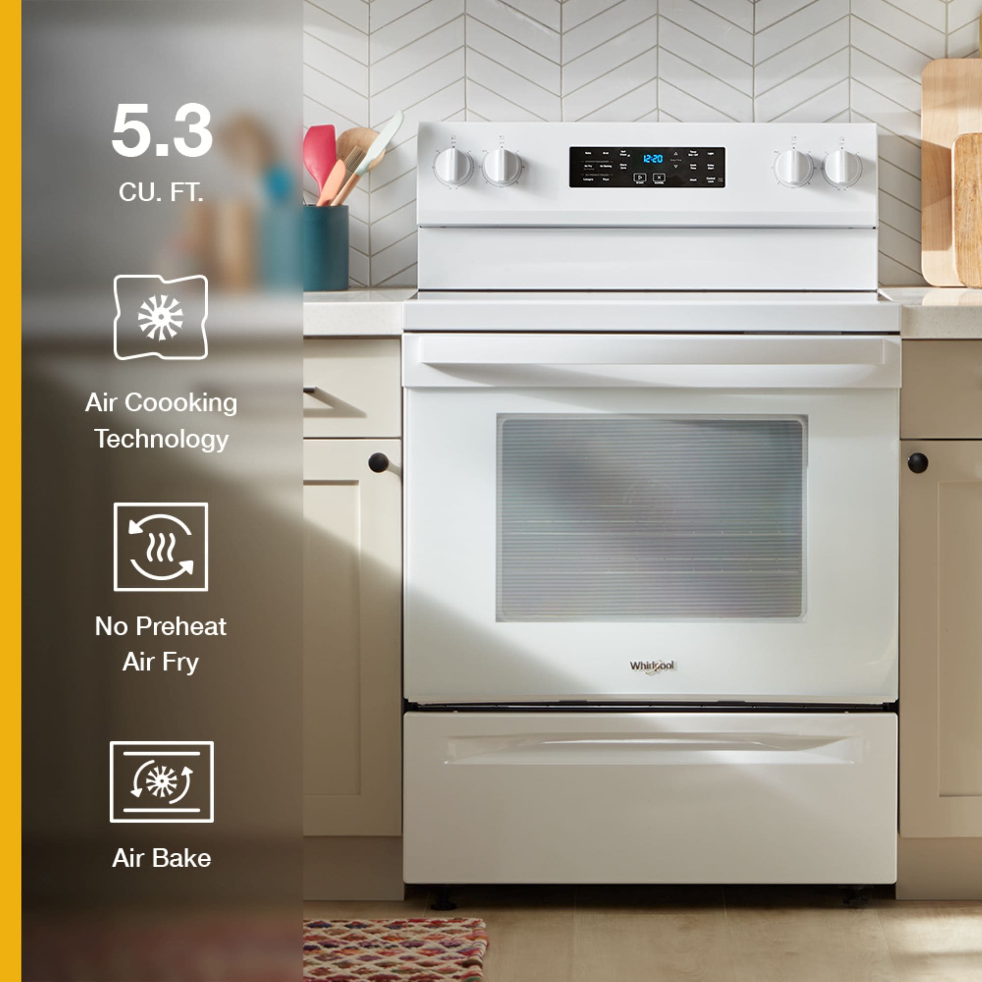 Whirlpool WFES5030RW Freestanding-Electric-Ranges - View #3
