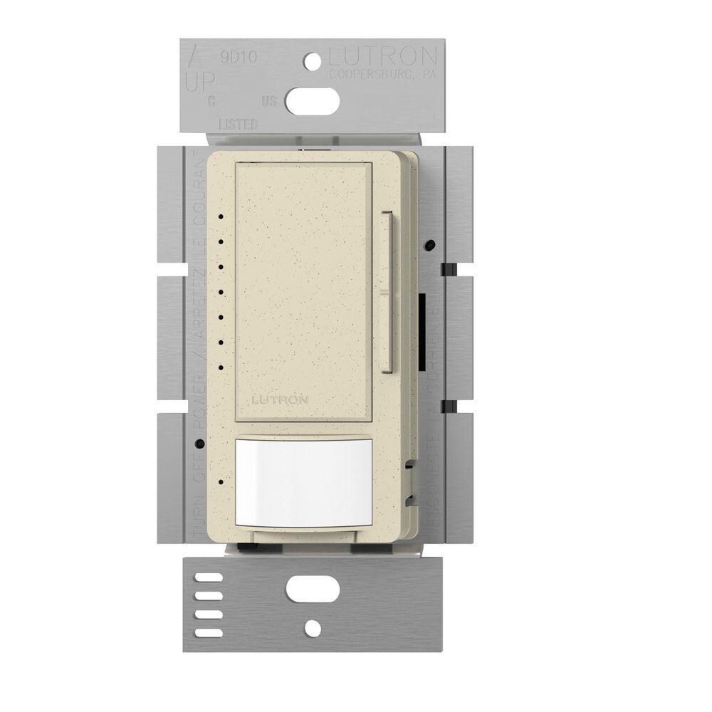 Lutron MSCL-OP153M-ST Maestro Multi-Location 1.25-Amp Occupancy Motion Sensor Light Dimmer, Stone