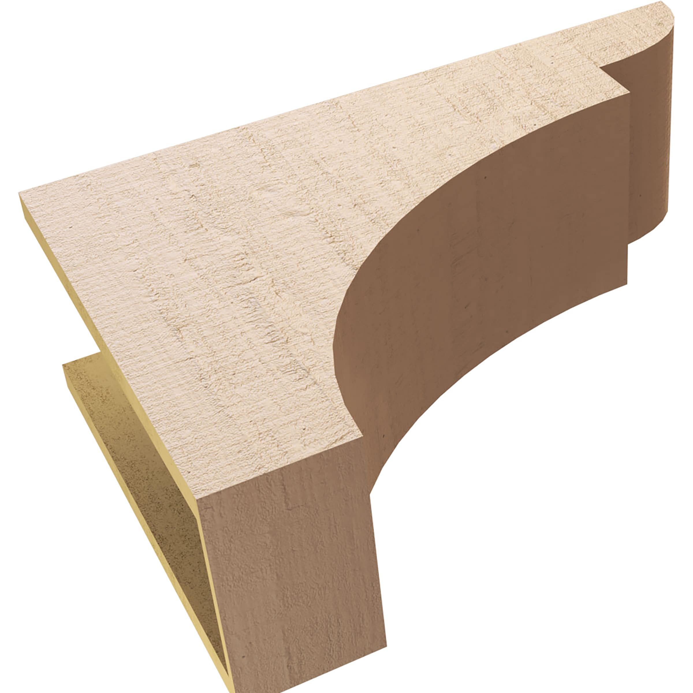 Ekena Millwork CORU08X24X16YORRCPR corbels - View #6