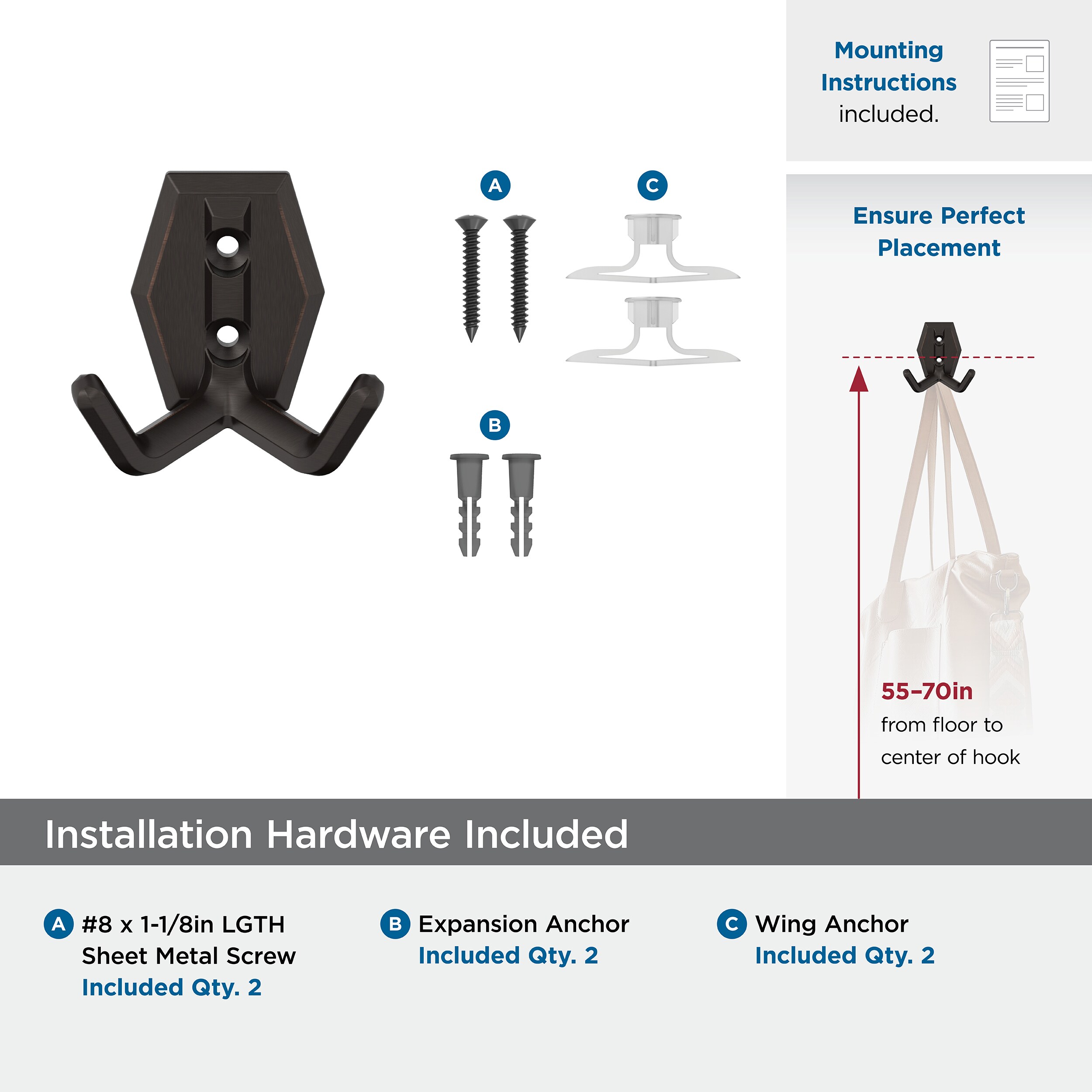 Amerock H37008ORB Decorative-Wall-Hooks - View #8