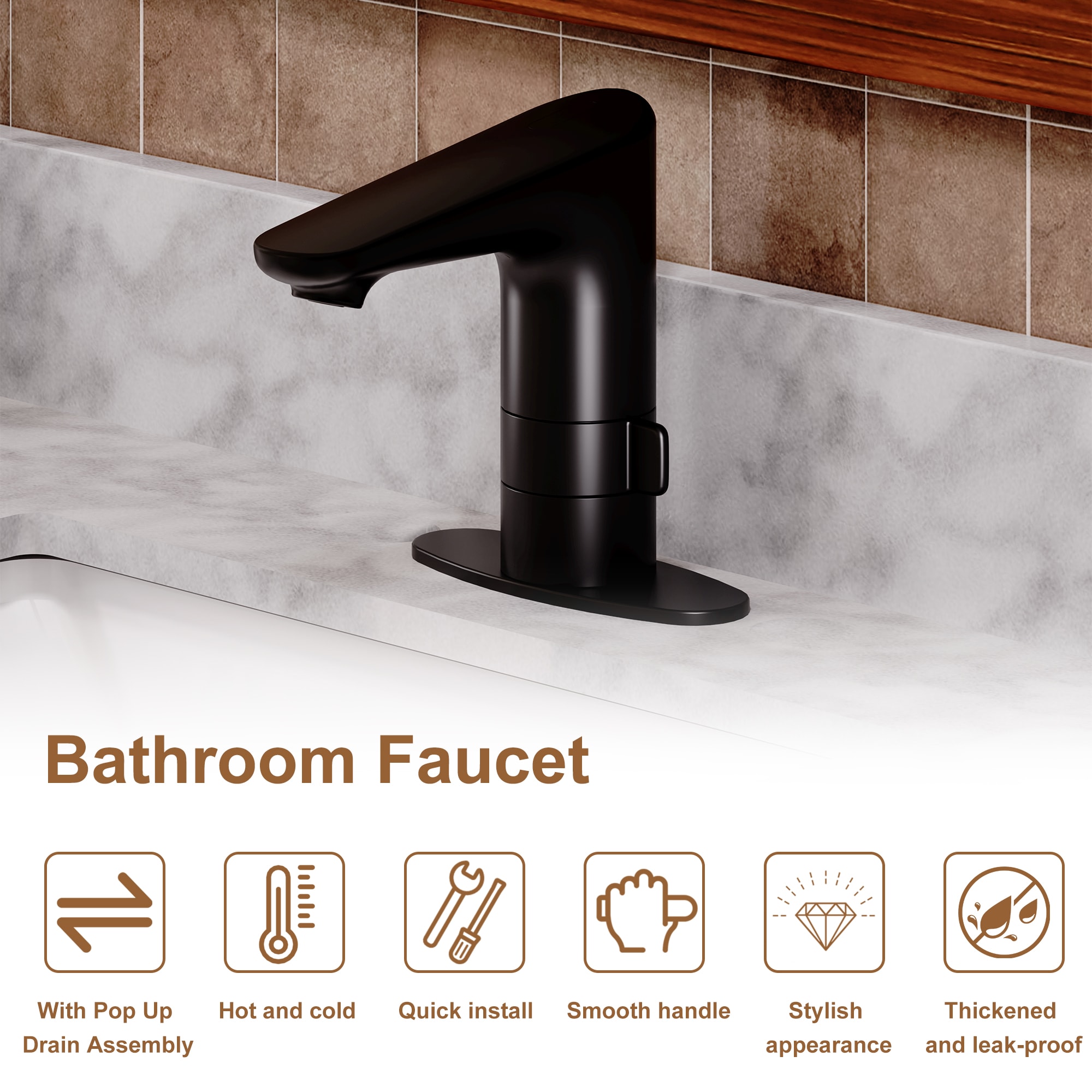 Mondawe OR-909G-DG Lavatory-Faucets - View #4