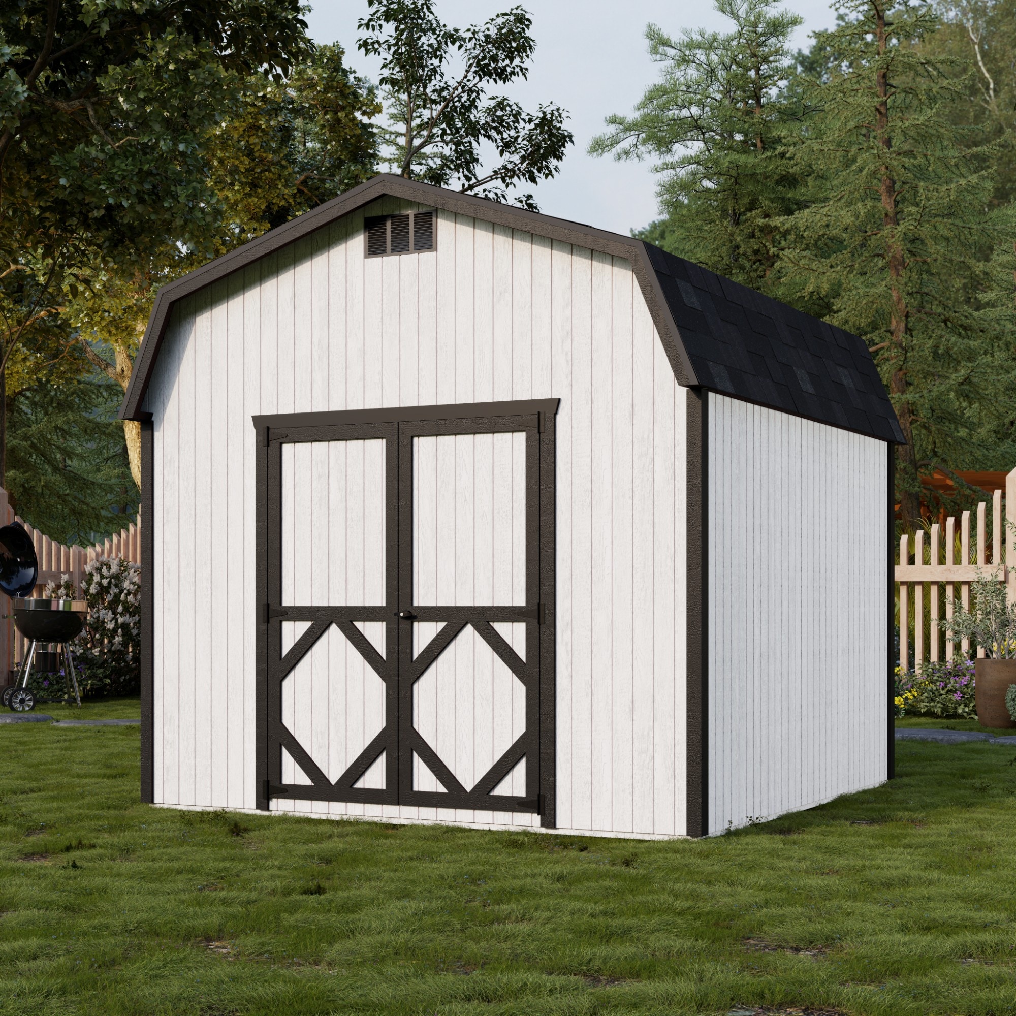 Little Cottage Co 10X10 CGB-6-PC-FK Wood-Storage-Buildings - View #2