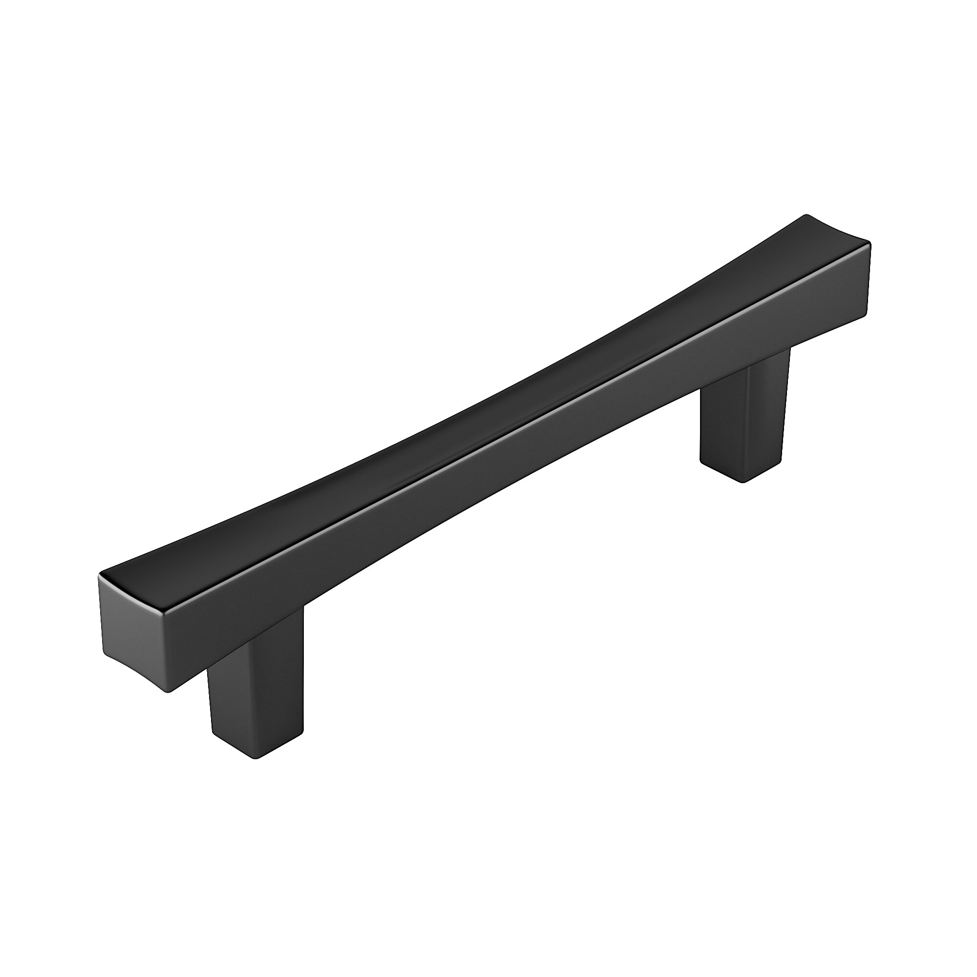 Richelieu BP722796900 Westmount 3-3/4-in , 96mm Center to Center Matte Black Rectangular Handle