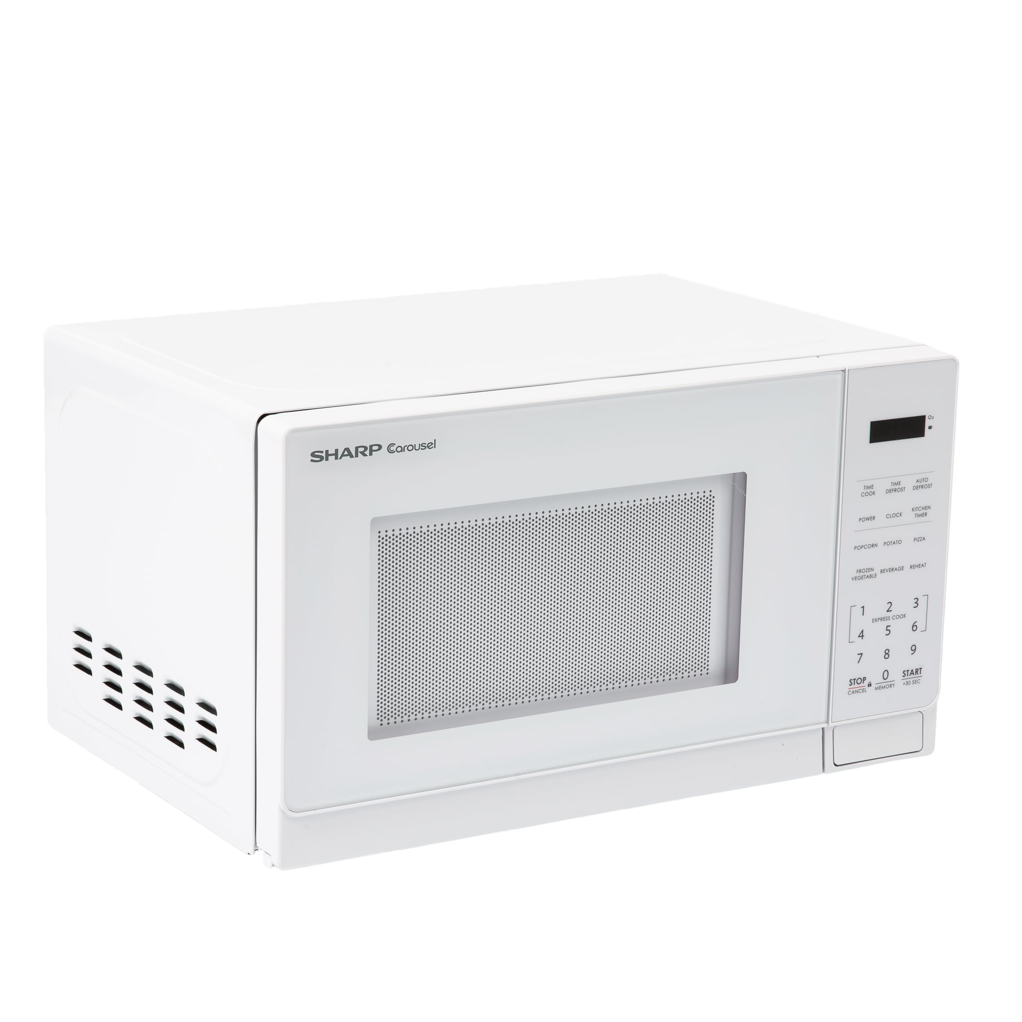 Willz Countertop Small Microwave Oven, 6 Preset Cooking Programs Interior  Light LED Display 0.7 Cu.Ft 700W White WLCMD207WE-07