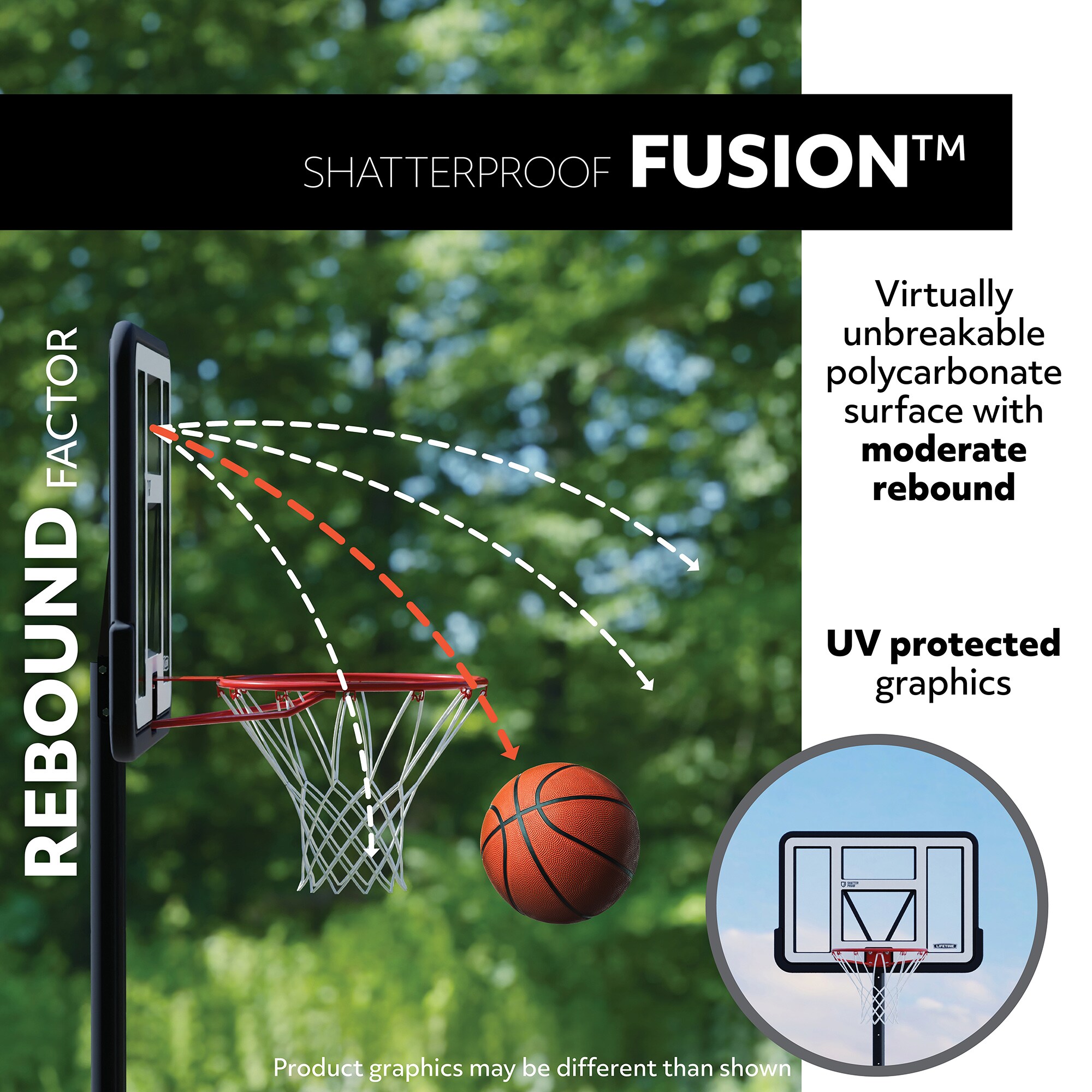 LIFETIME PRODUCTS 90033 Basketball-System - View #2