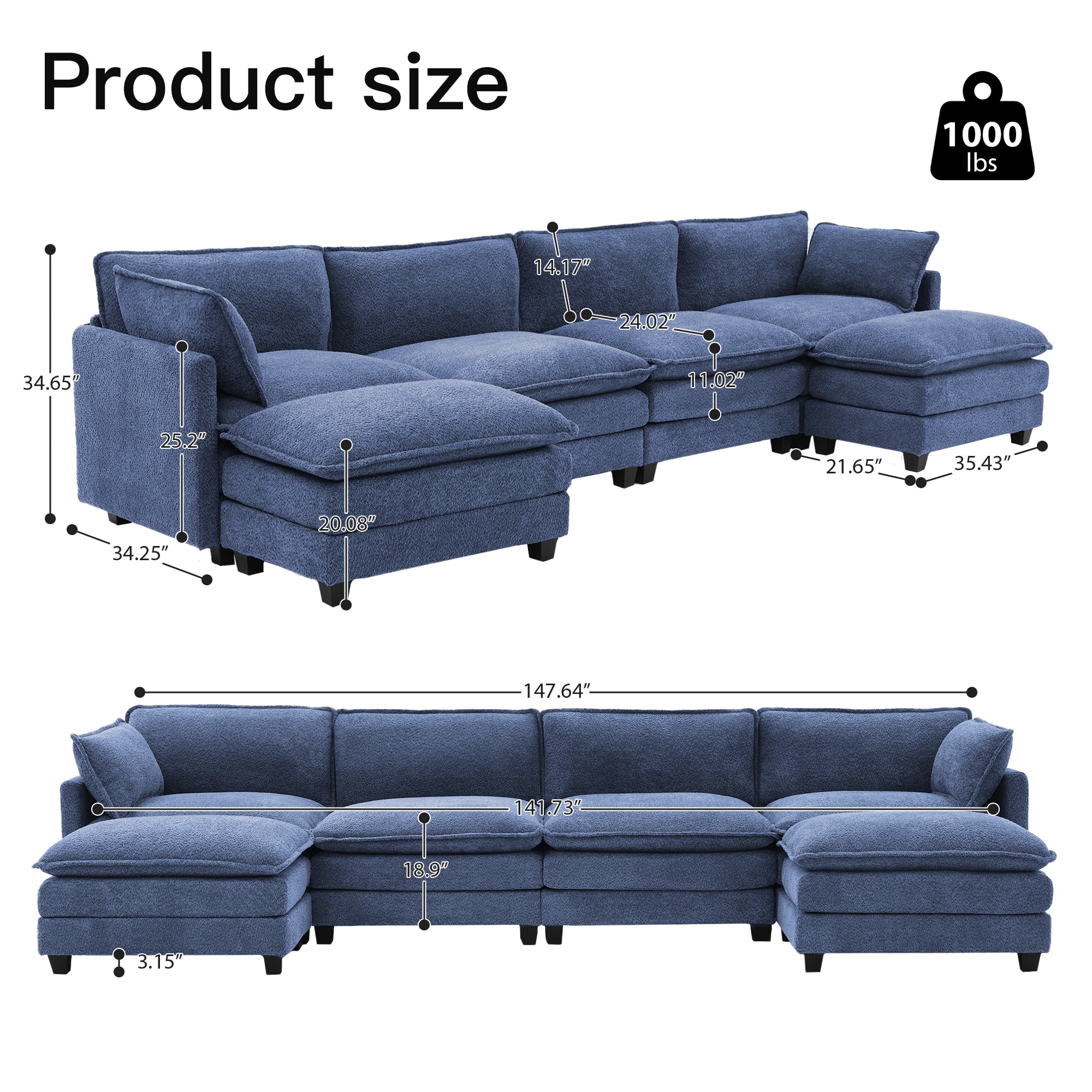 JEAREY DXRZJ-4S-LG Sofas-Loveseats - View #5