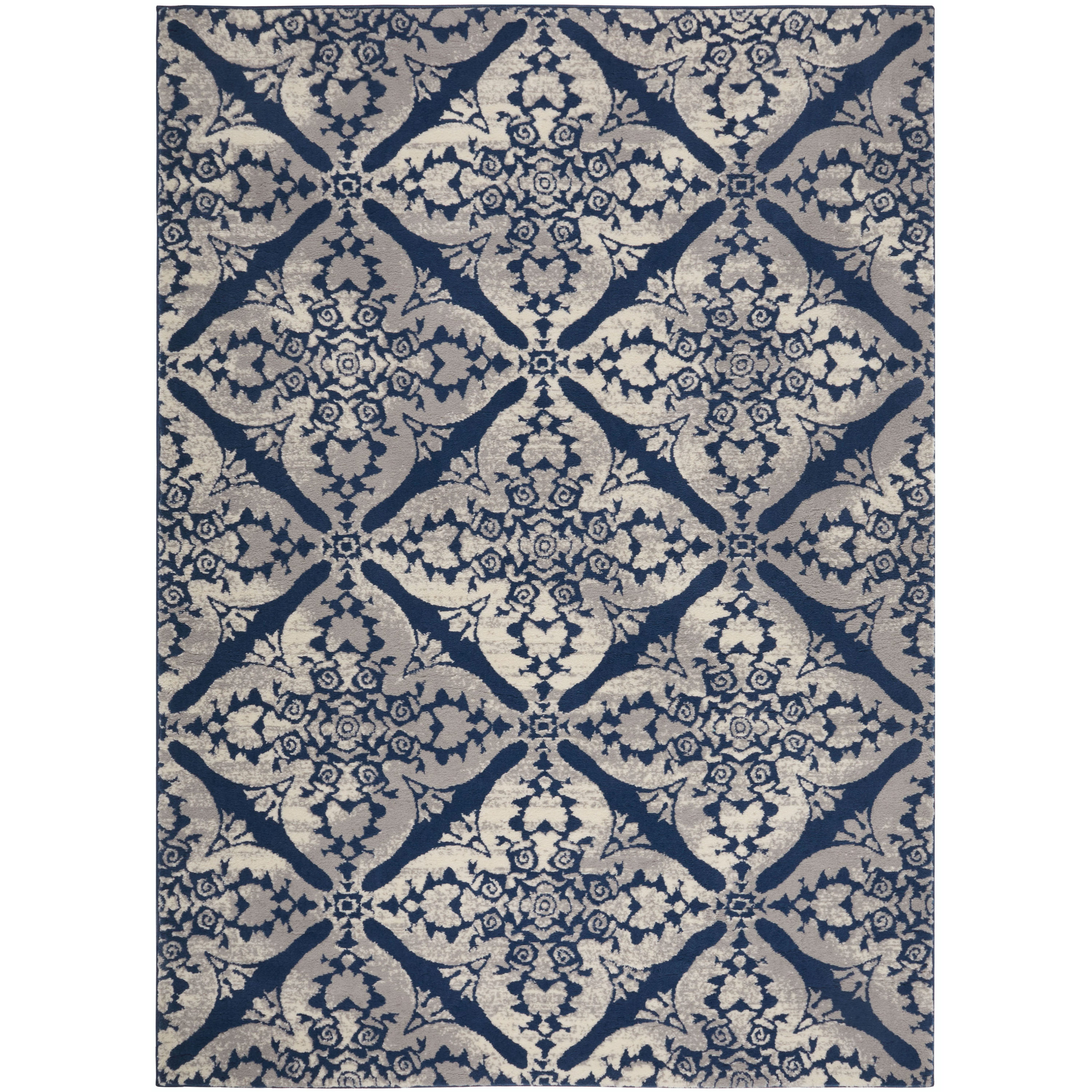 Home Dynamix 2N-19003-340 Tremont Sequoia 5 x 8 Blue Indoor Area Rug