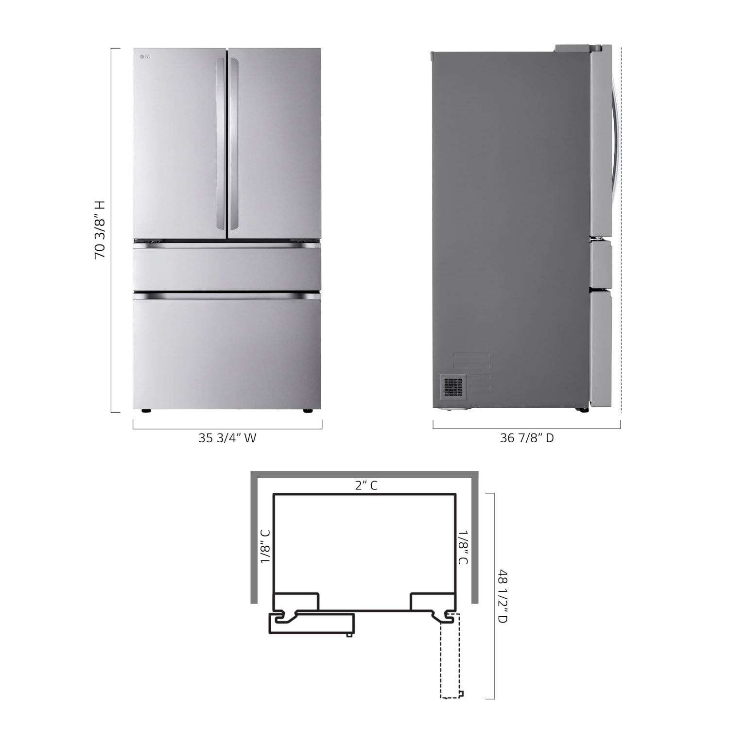 LG LF30H8210S French-Door-Refrigerators - View #11