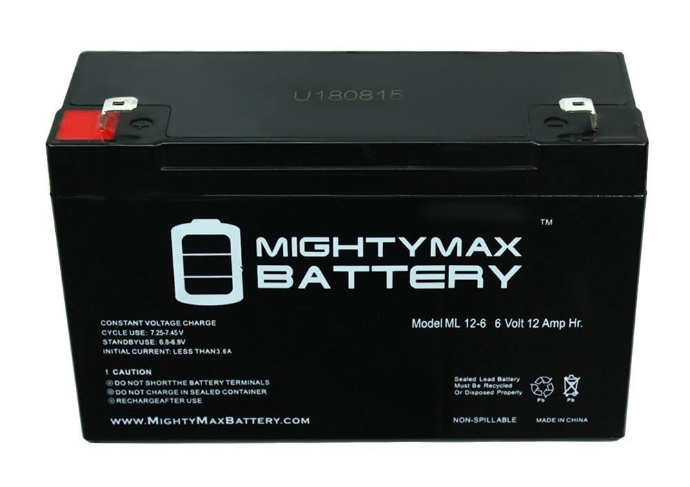 Mighty Max Battery 6V 12AH F2 SLA Replacement Battery for BB BP12-6  Rechargeable Sealed Lead Acid 6120 Backup Power Batteries in the Device  Replacement Batteries department at