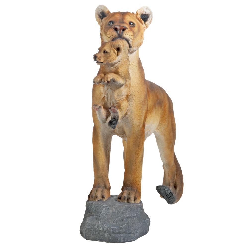 Design Toscano Lion Statue Pride Lioness: Place Animal and of