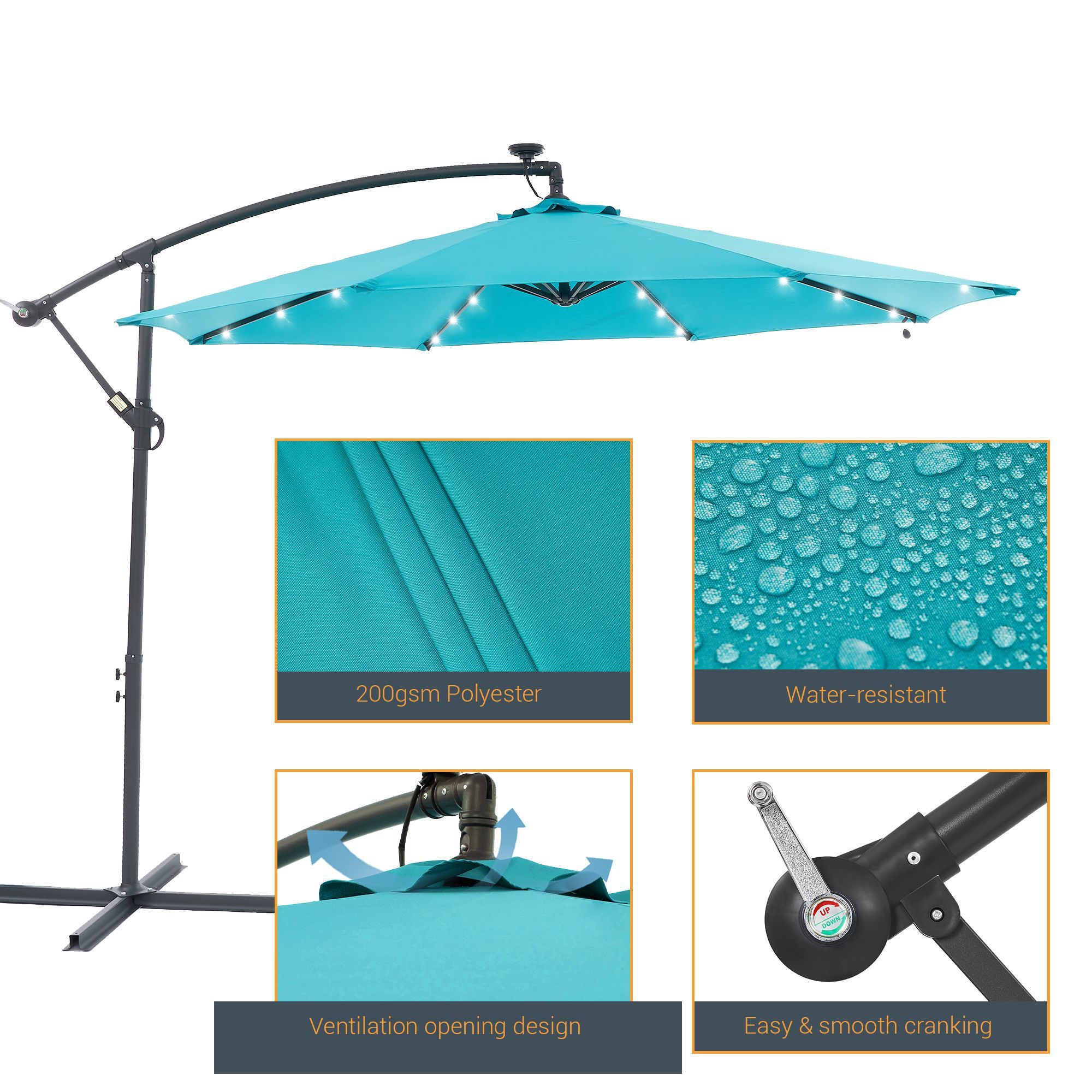 Sonkuki SD-R10Q-LED Umbrellas-2 - View #3