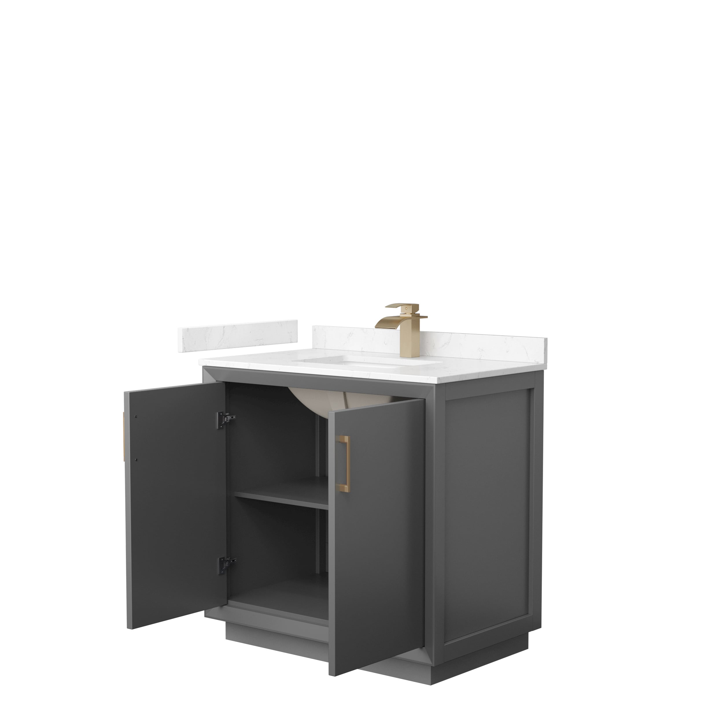 Wyndham Collection WCF414136SGZC2UNSMXX Bath-Vanity-Combo - View #2