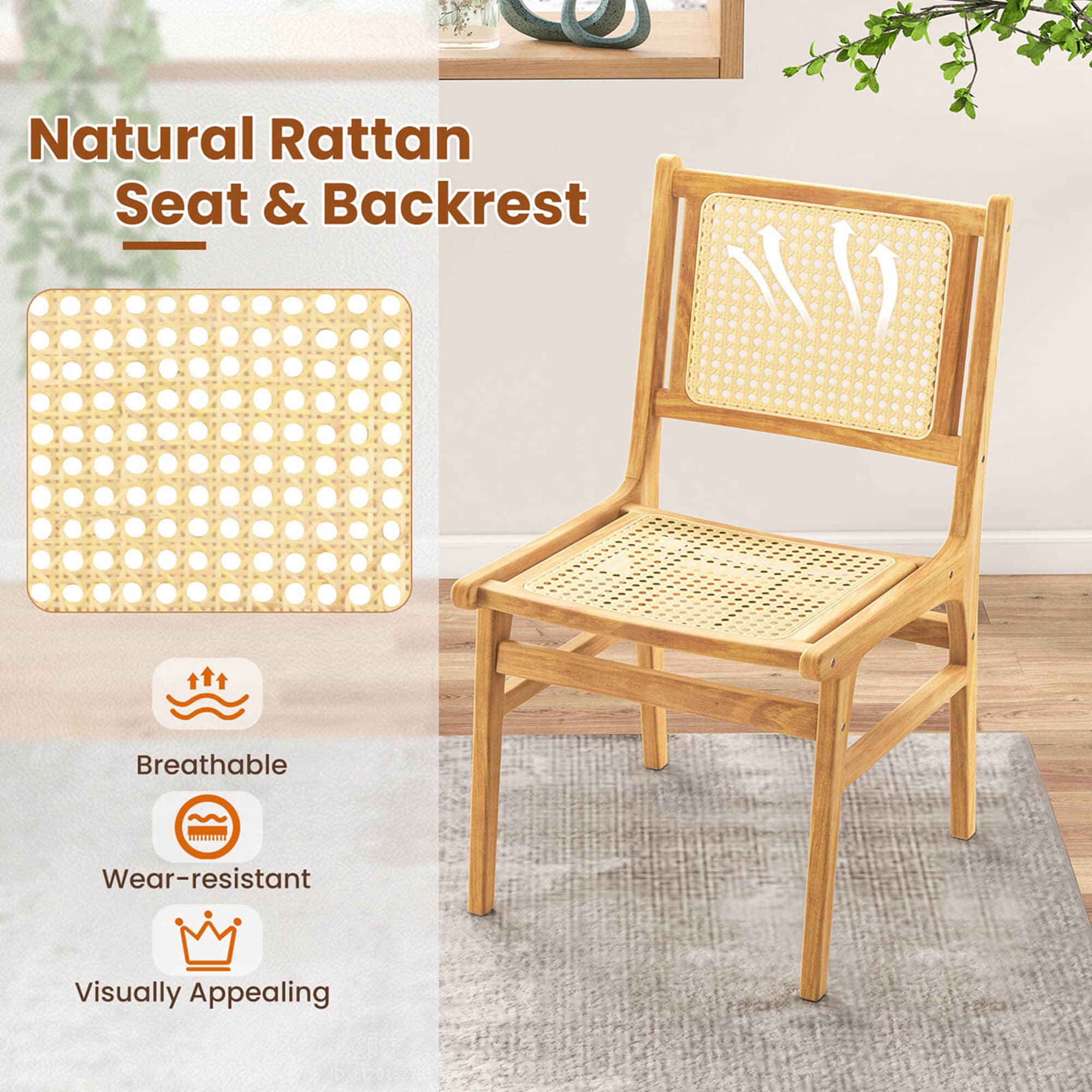 Costway HCST03768 Dining-Chairs - View #5