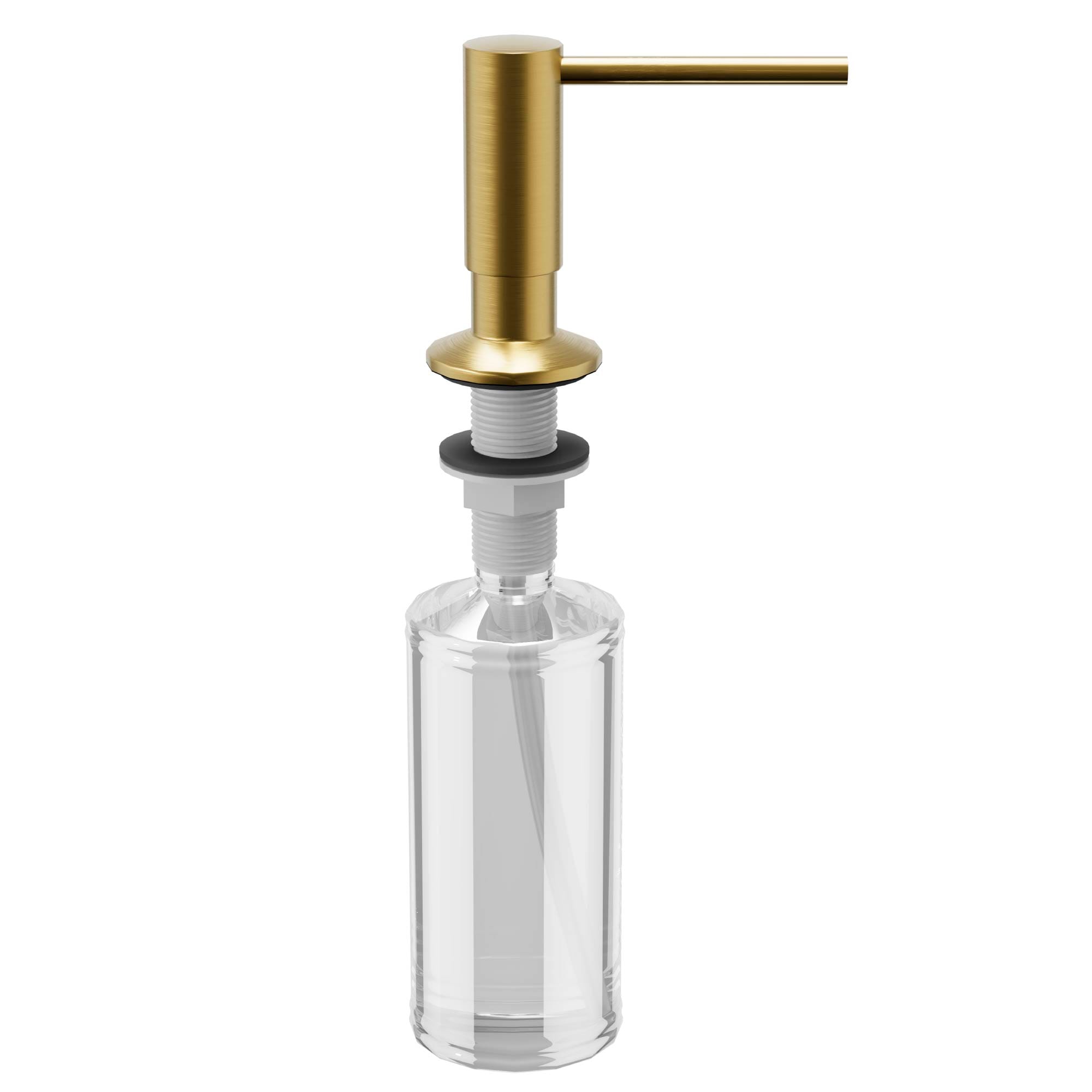 Karran SD35BG Brushed Gold 12-oz. Capacity Deck-mount Soap and Lotion Dispenser