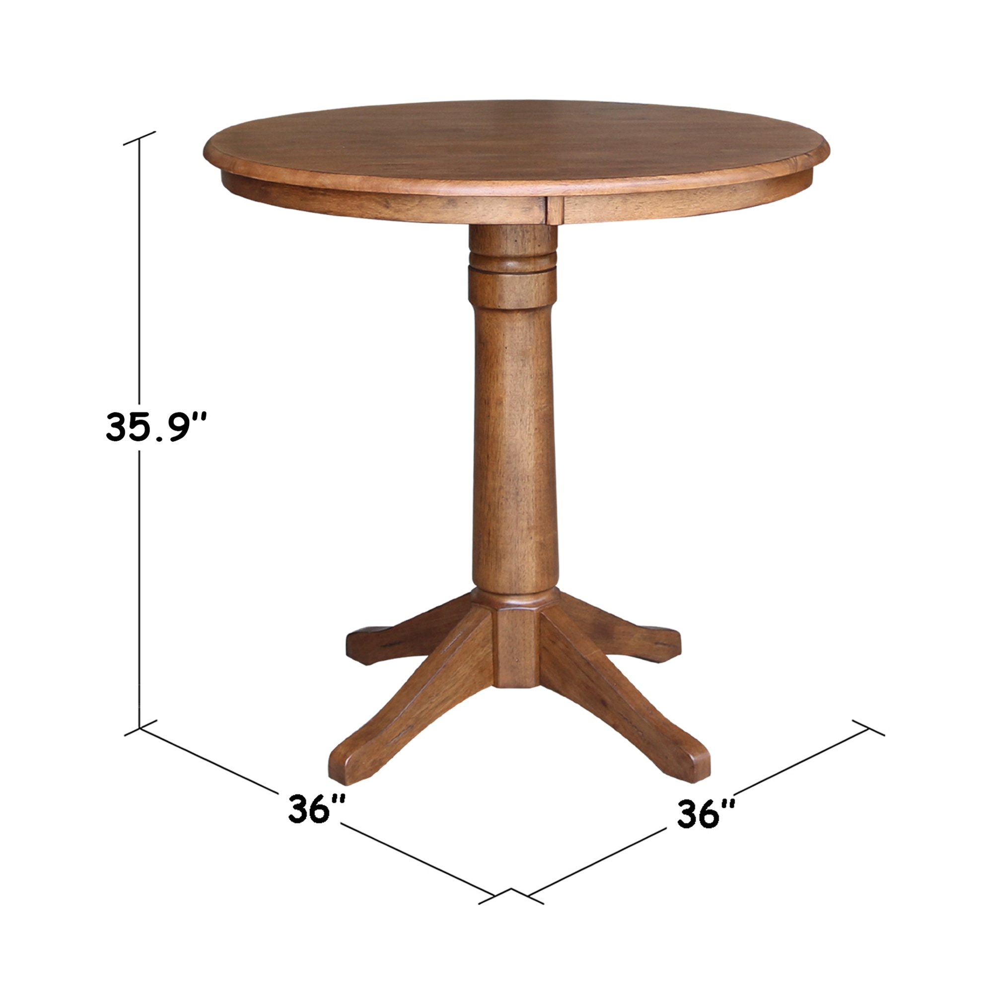 International Concepts K42-36RT-27B-6B Dining-Tables - View #4