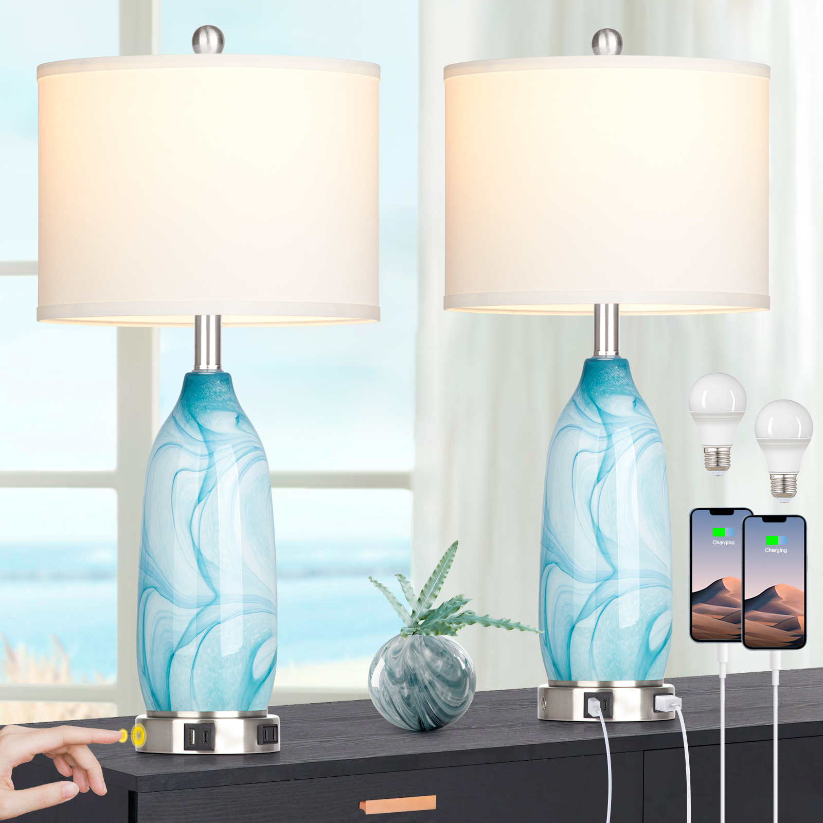 UrFurnishings TD-336 Table-Lamps - View #4