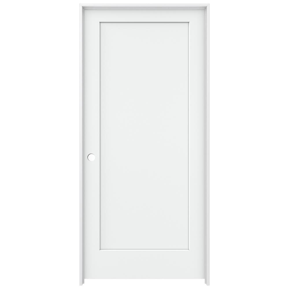 JELD-WEN Madison 36-in X 80-in 1-panel Square Hollow Core Primed Molded ...