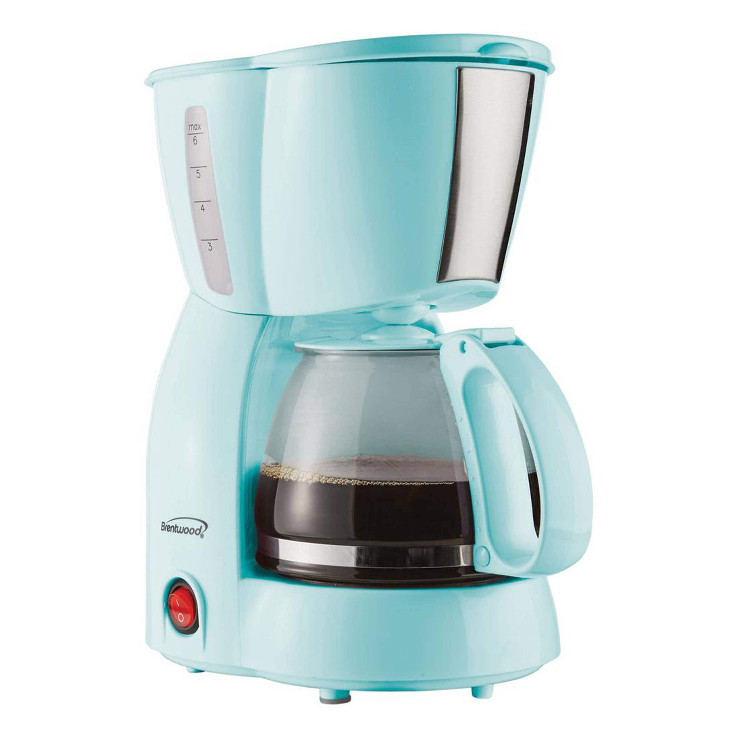 brentwood 4-Cup Blue Residential Drip Coffee Maker