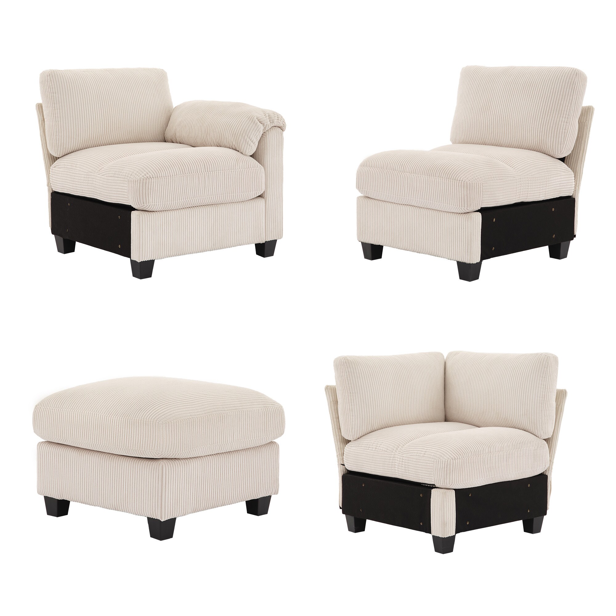 VOUA SAF-DXDRZJ4-BE1 Sofas-Loveseats - View #7