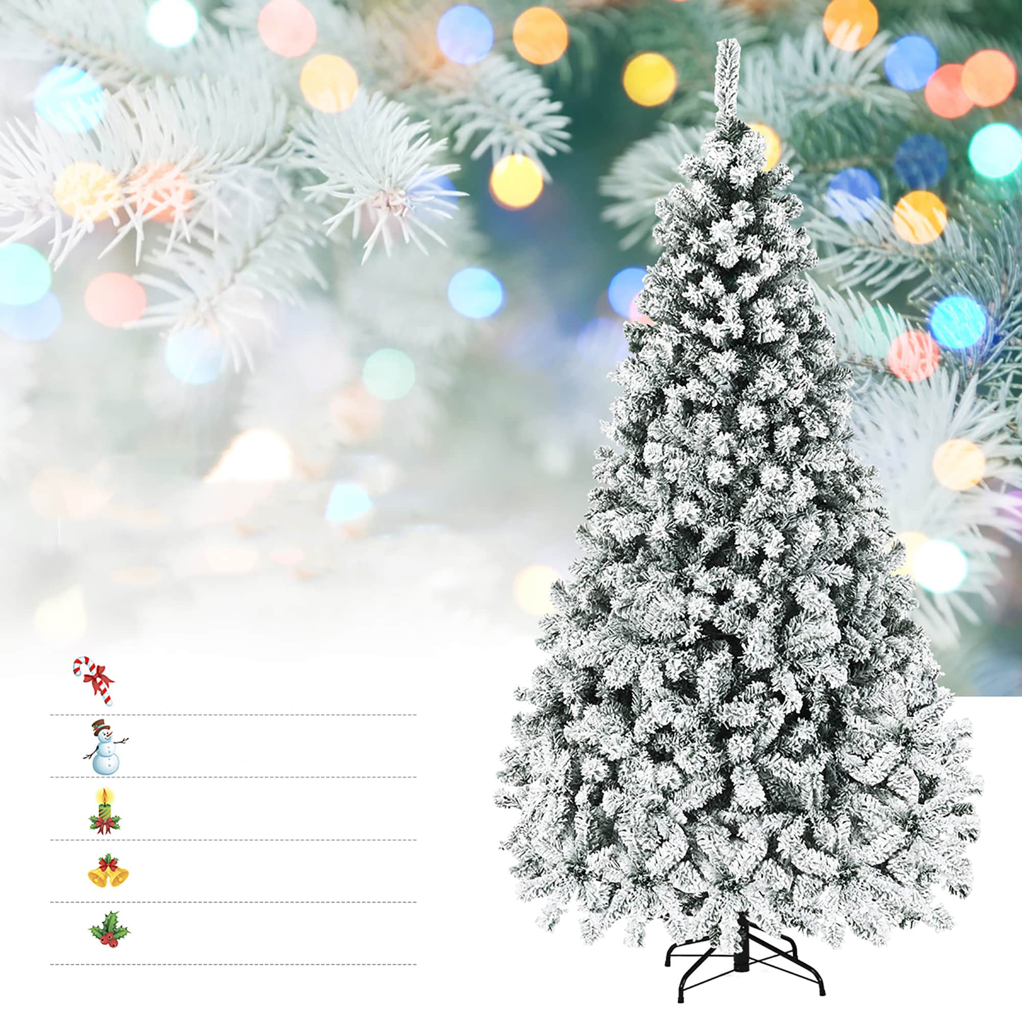 Costway CM22729 Artificial-Christmas-Trees - View #6