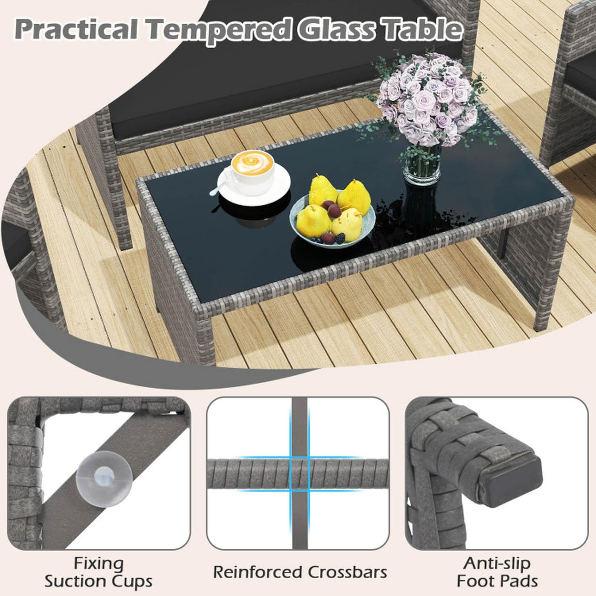 Boyel Living BL-HYA4739DK Patio-Conversation-Sets - View #7