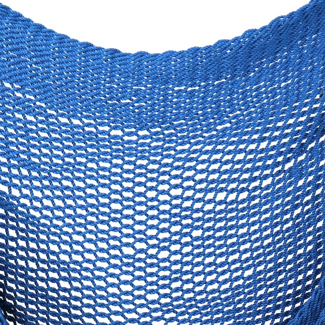 Sunnydaze Decor Blue Fabric Hammock Chair with Stand at Lowes.com