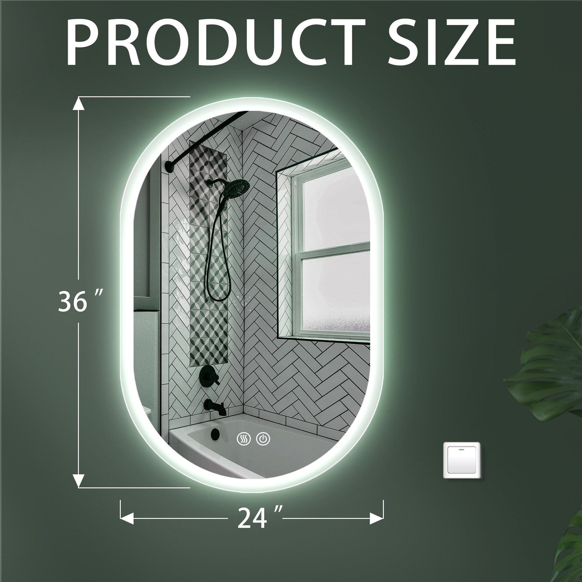 AAZJ JKF-MU04-2436SF1 Framed-Bath-Mirrors - View #10