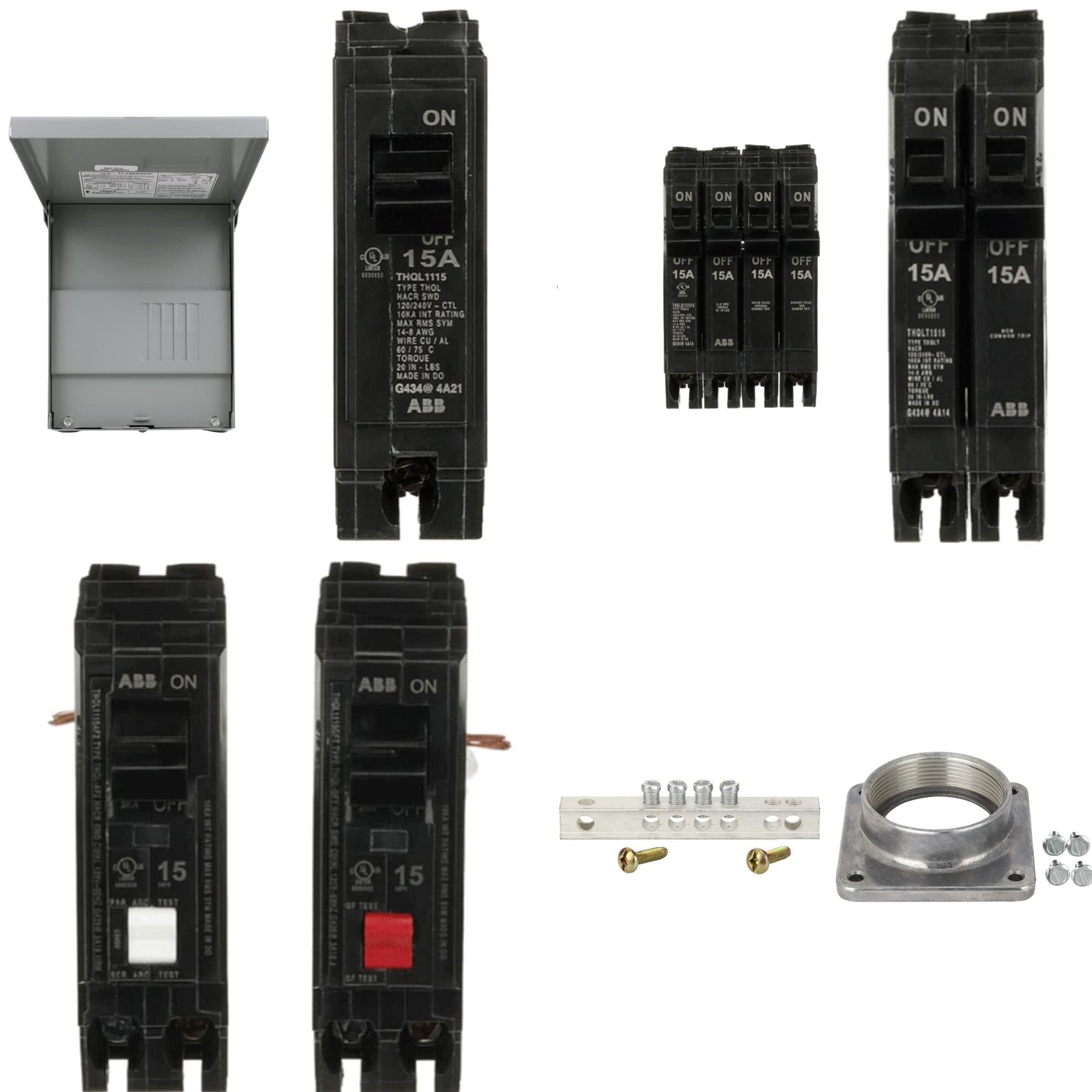 ABB  ReliaHome T-Series 40 -Amp 2 -Spaces 4 -Circuit Outdoor Main Lug Load Center and Accessories Collection