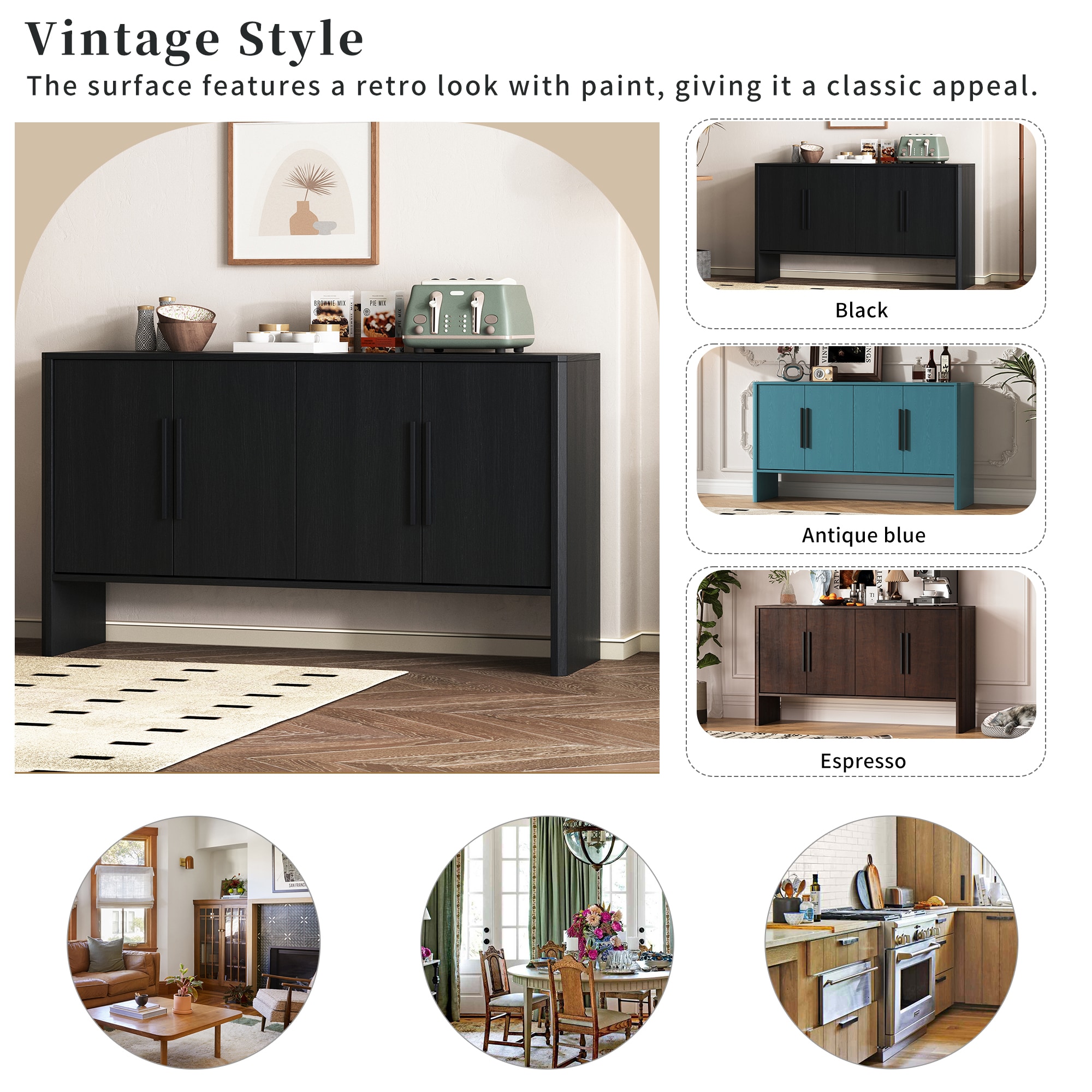 SINOFURN SYA330165BK Dining-Kitchen-Storarge - View #15