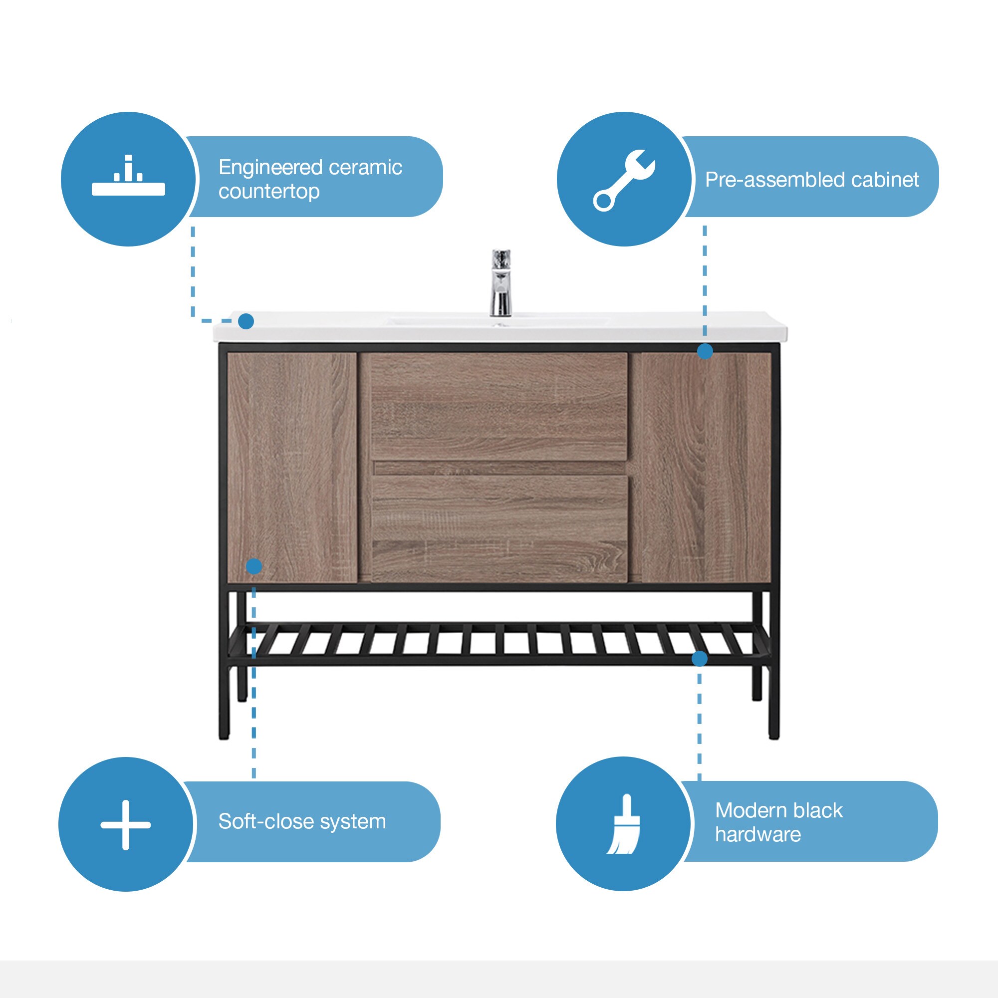 OVE Decors MEMPHIS-48T Bath-Vanity-Combo - View #9