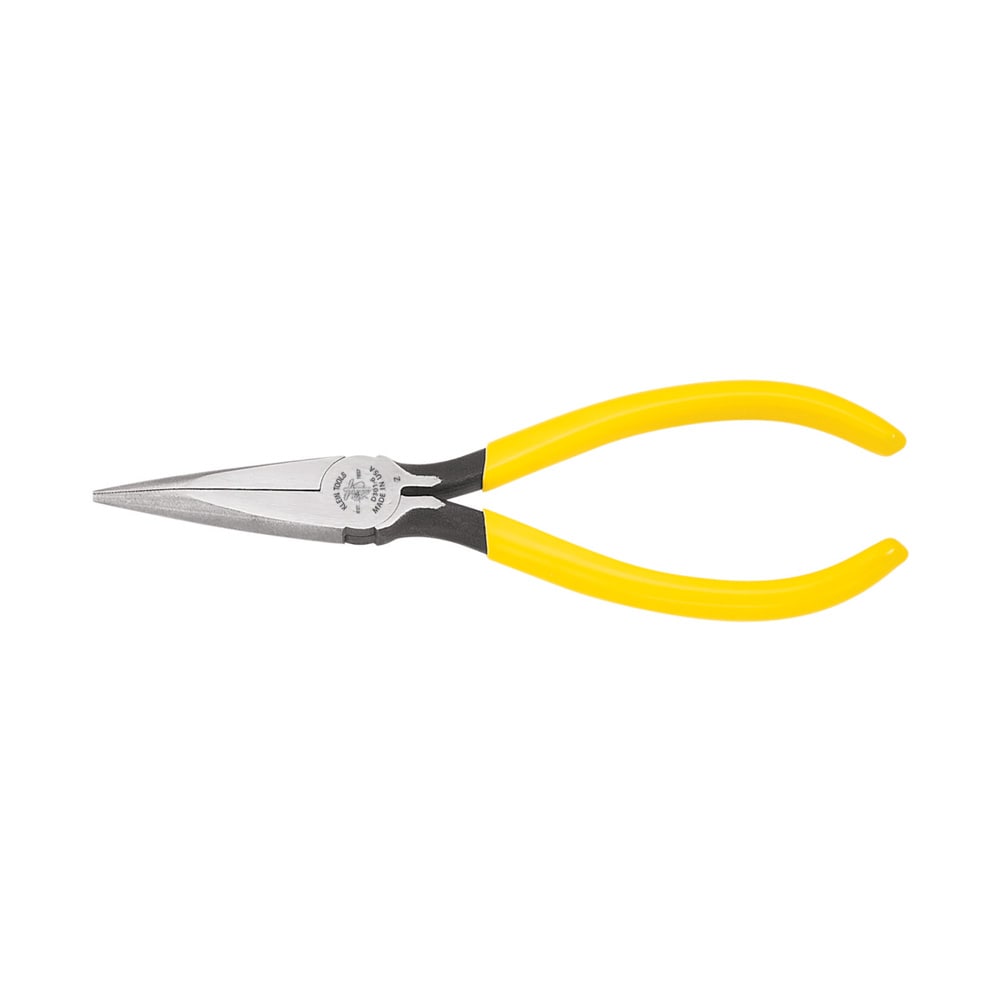 Klein Tools D3016C Pliers, Standard Needle Nose Pliers, Spring-Loaded, 6-Inch